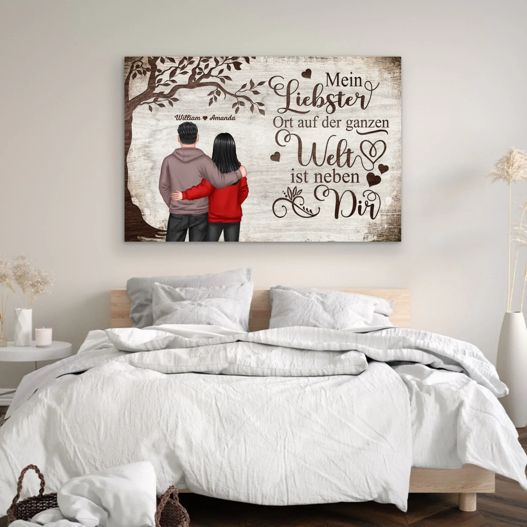 Personalisierte Leinwand "Lieblingsort - Blick von hinten" - Image 4
