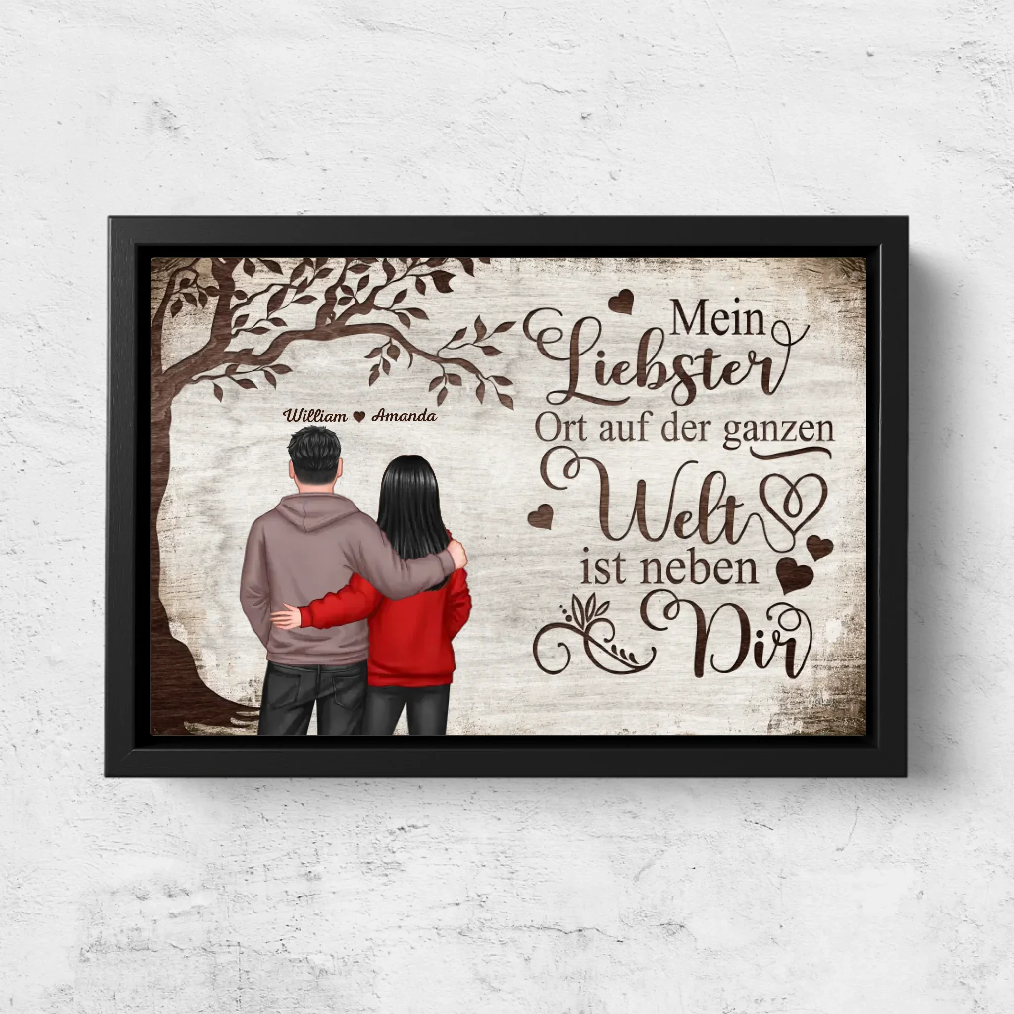 Personalisierte Leinwand "Lieblingsort - Blick von hinten" - Image 5