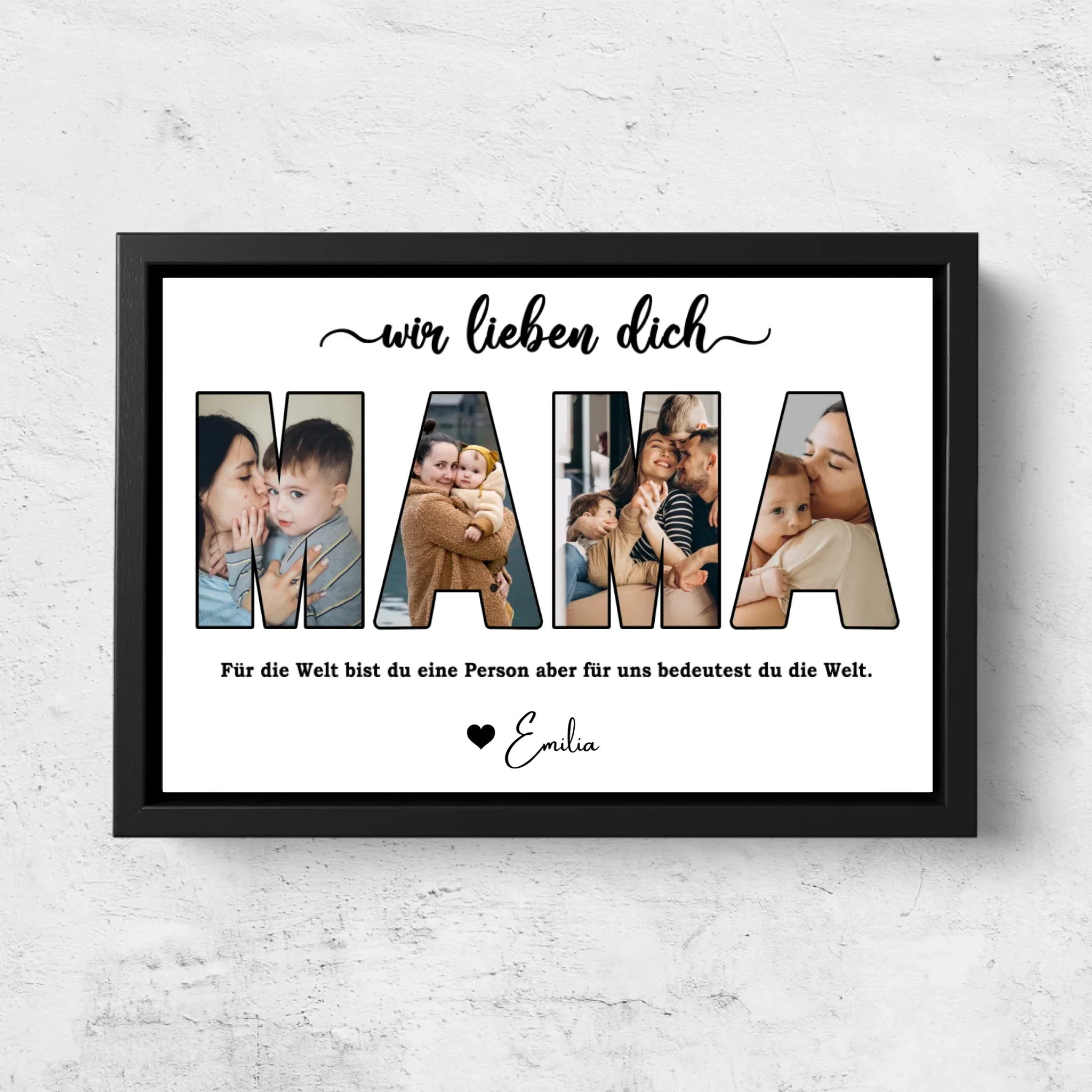 Personalisierte Leinwand "Mama, wir lieben dich" - Image 6