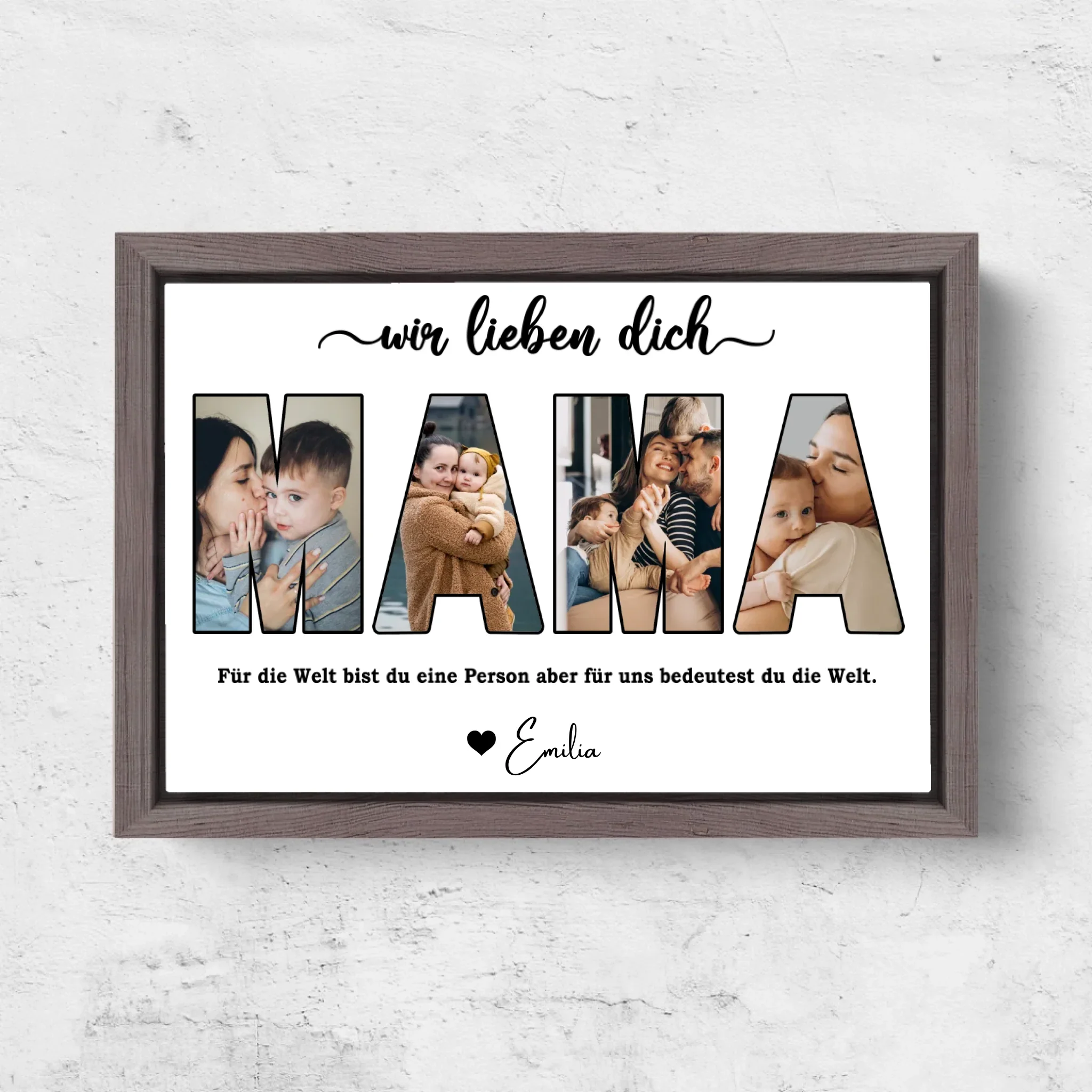 Personalisierte Leinwand "Mama, wir lieben dich" - Image 7