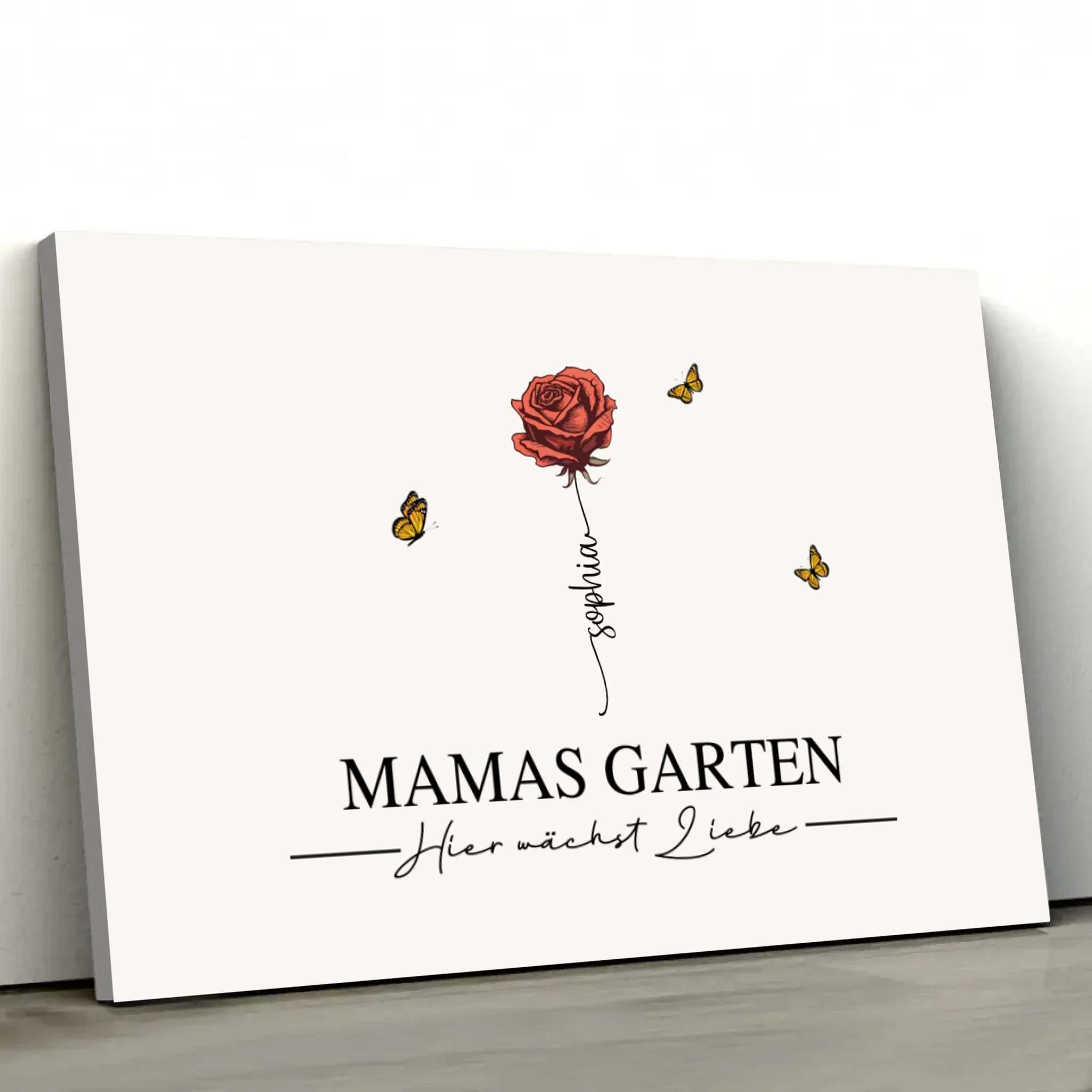Personalisierte Leinwand "Mamas Garten" - Image 2