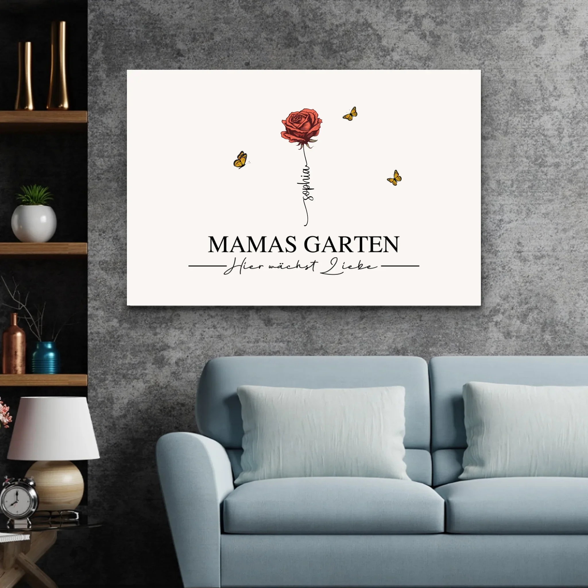 Personalisierte Leinwand "Mamas Garten" - Image 3