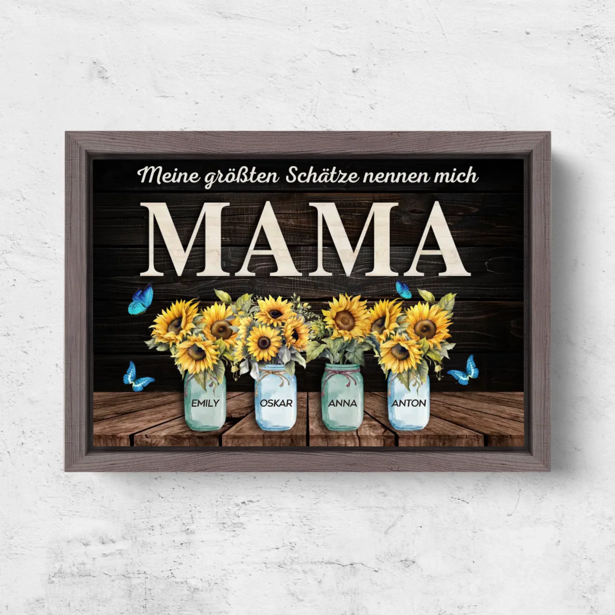 Personalisierte Leinwand "Meine größten Schätze nennen mich Mama" - Image 6