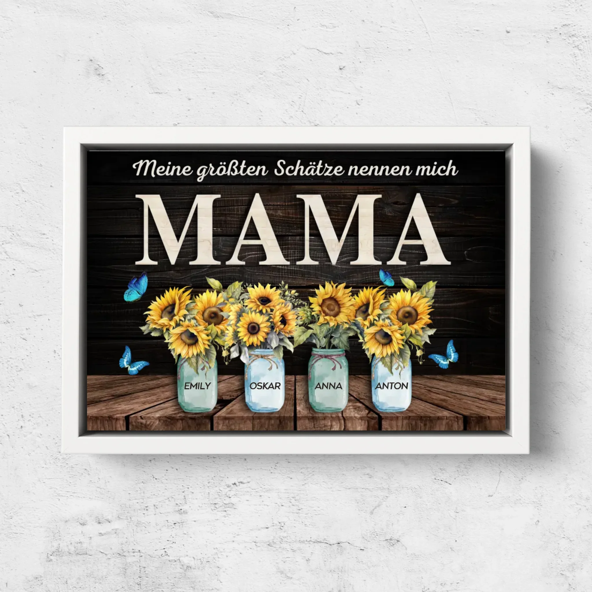 Personalisierte Leinwand "Meine größten Schätze nennen mich Mama" - Image 7