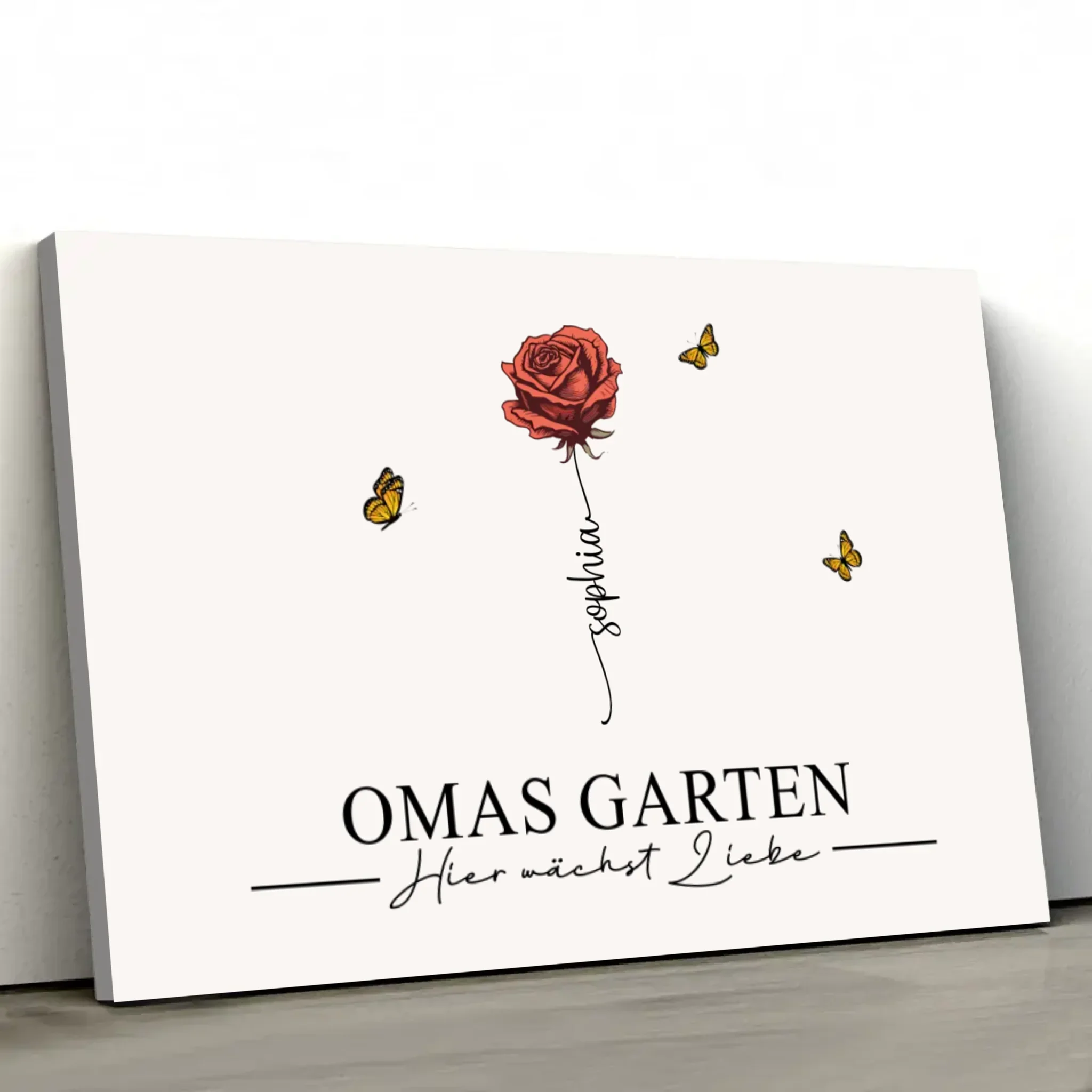 Personalisierte Leinwand "Omas Garten" - Image 2