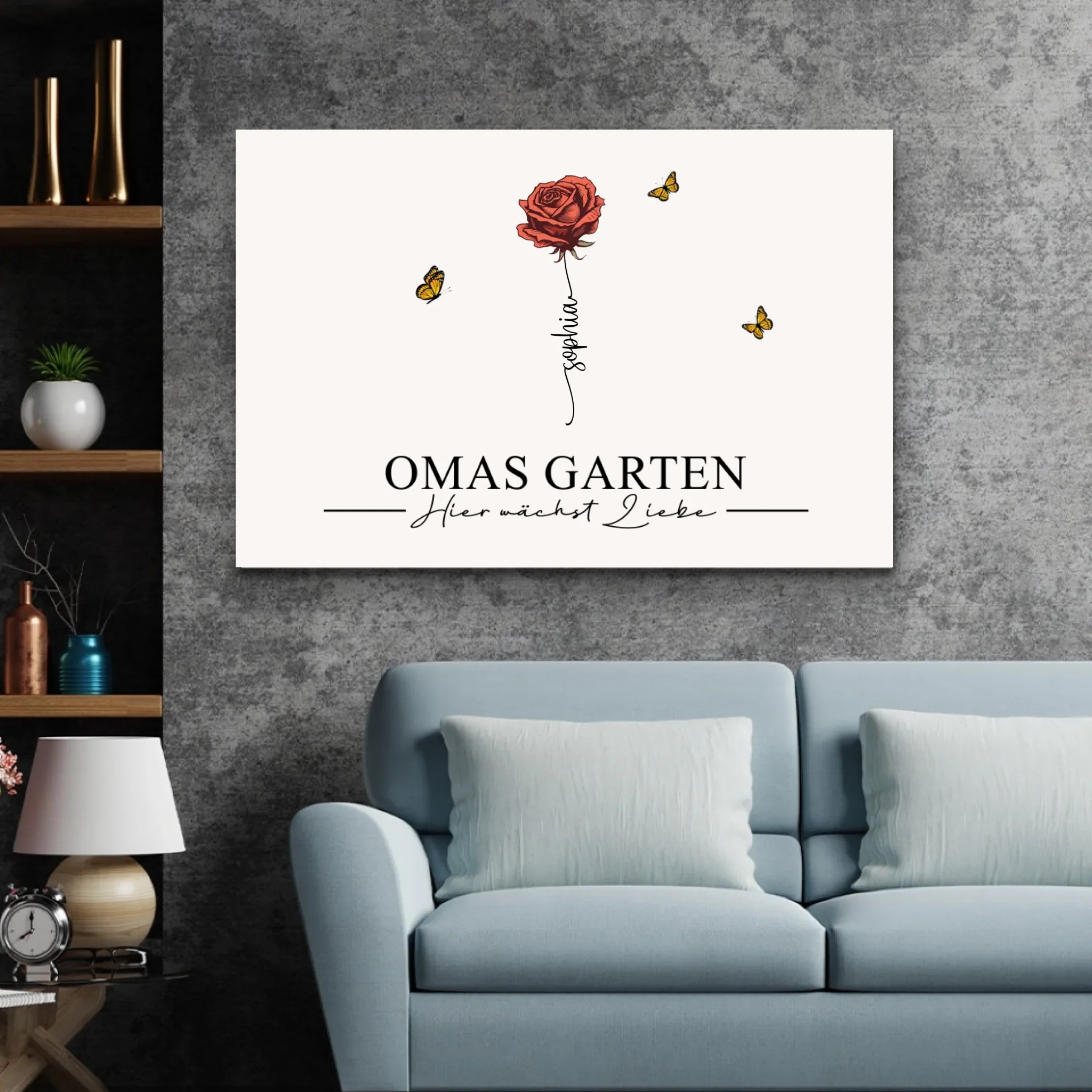 Personalisierte Leinwand "Omas Garten" - Image 3