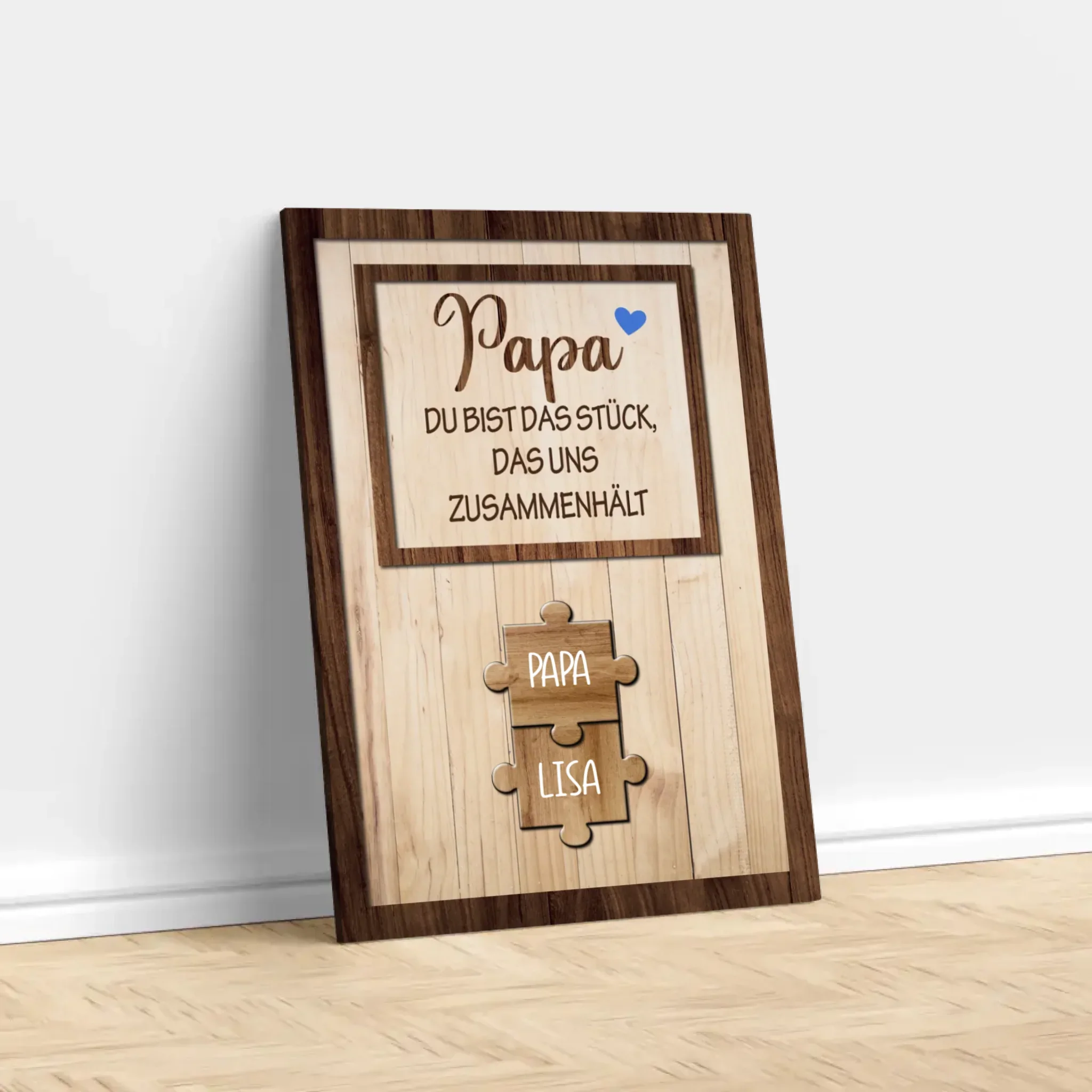 Personalisierte Leinwand "Papa hält uns zusammen" - Image 3