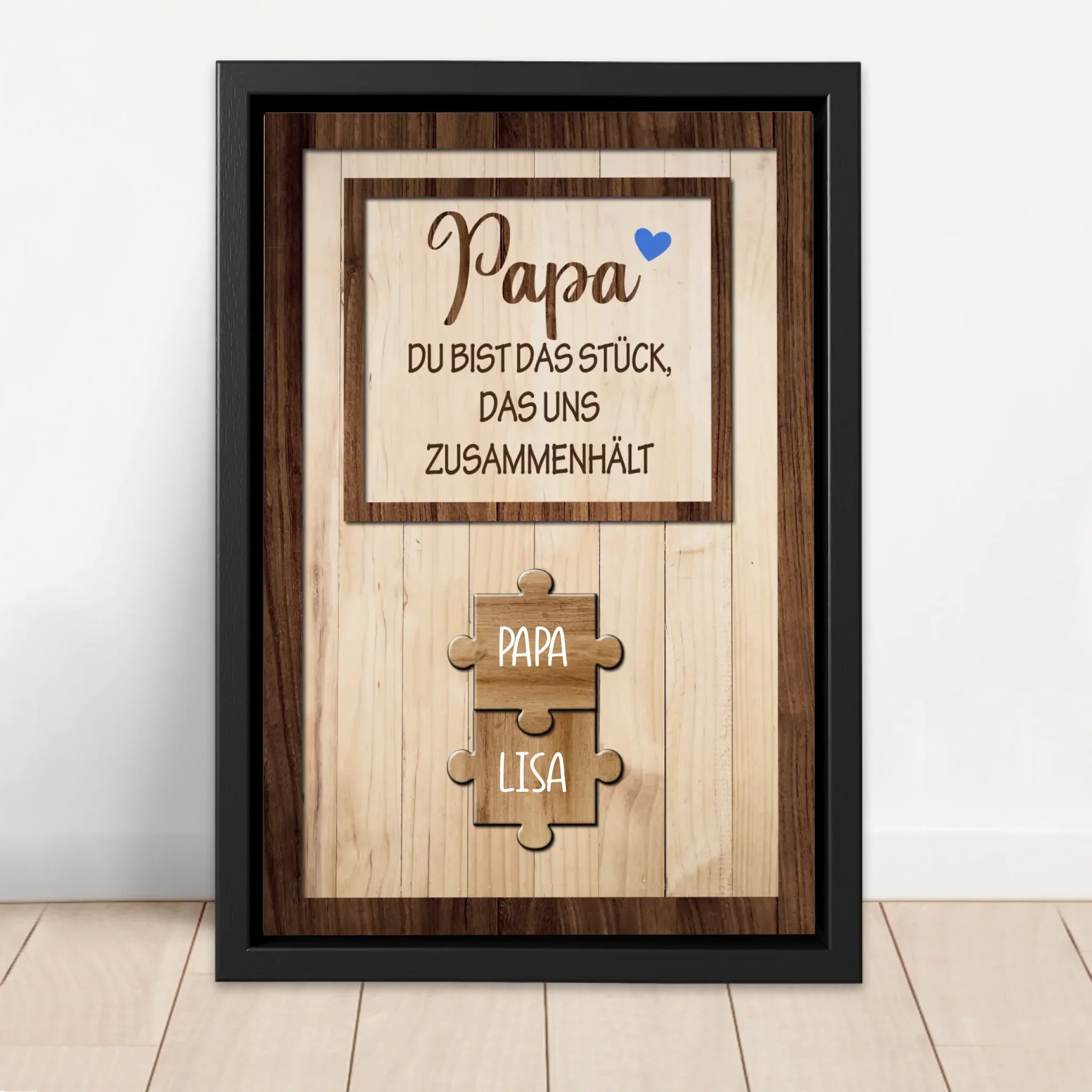 Personalisierte Leinwand "Papa hält uns zusammen" - Image 4