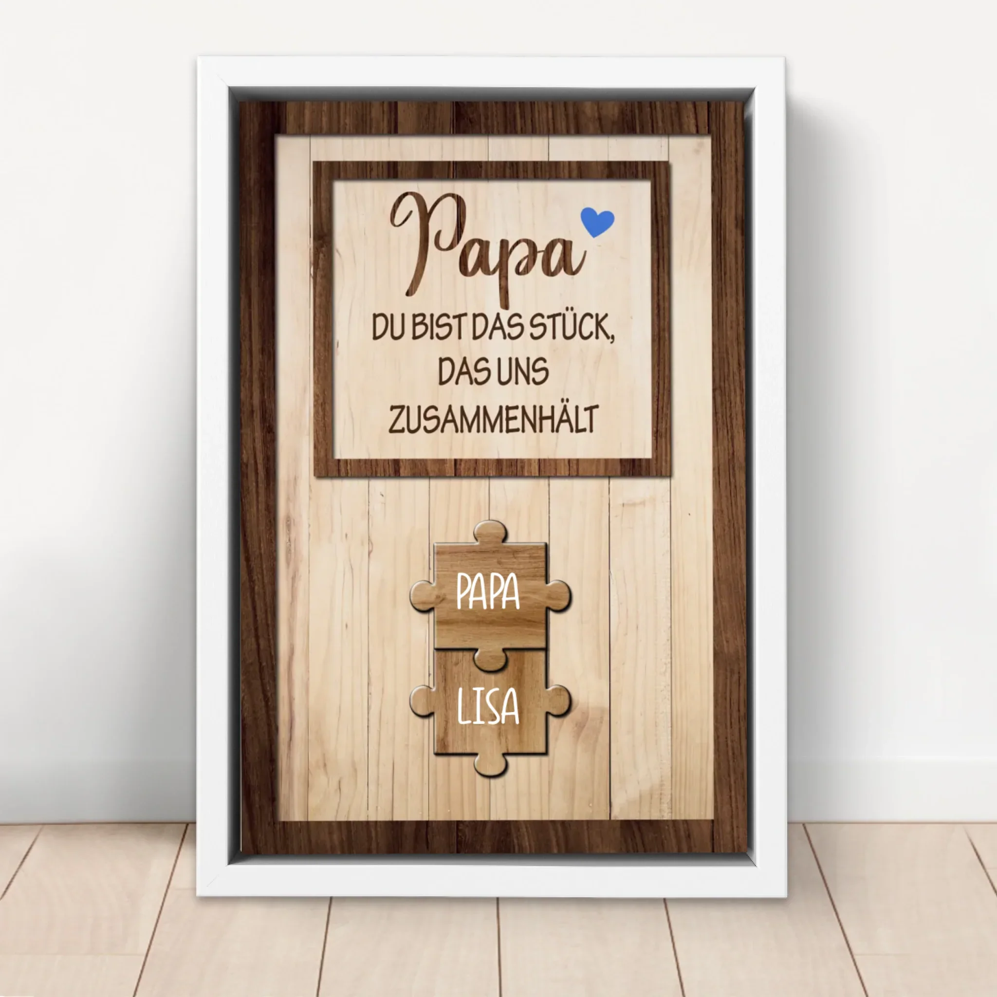 Personalisierte Leinwand "Papa hält uns zusammen" - Image 6