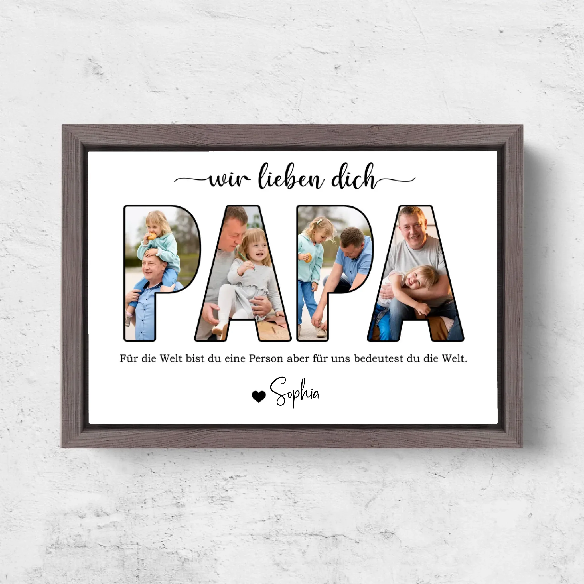 Personalisierte Leinwand "Papa, wir lieben dich" - Image 6