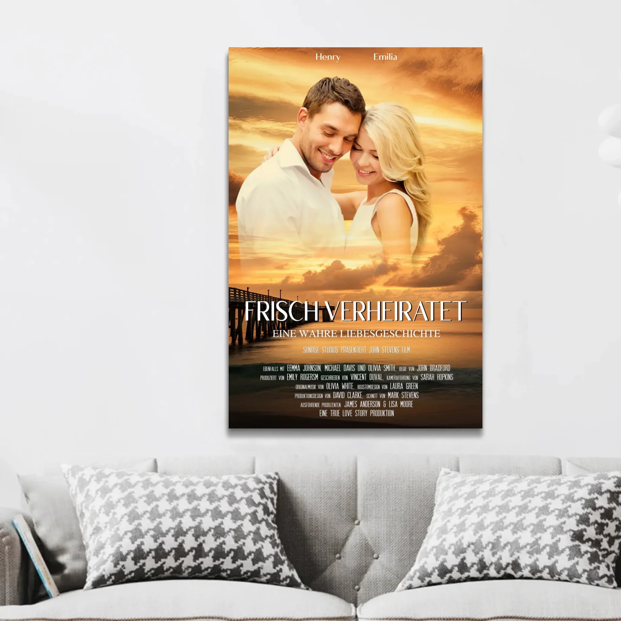 Personalisierte Leinwand "Sonnenuntergangs-Filmcover" - Image 2