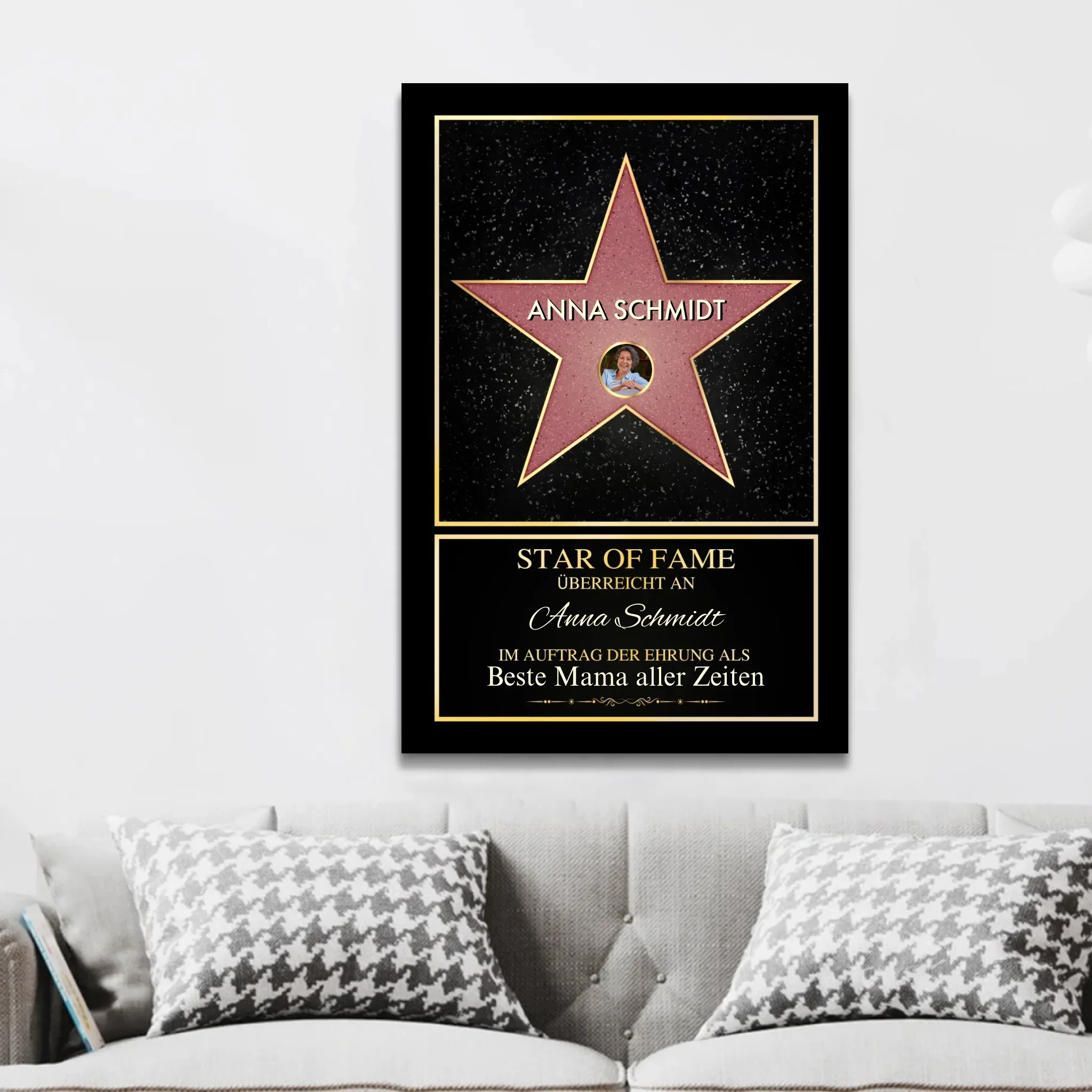 Personalisierte Leinwand "Star of Fame - mit eigenem Foto" - Image 2