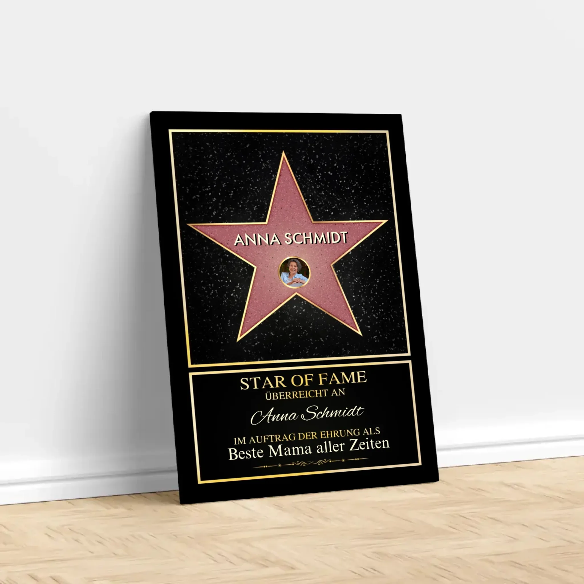 Personalisierte Leinwand "Star of Fame - mit eigenem Foto" - Image 3