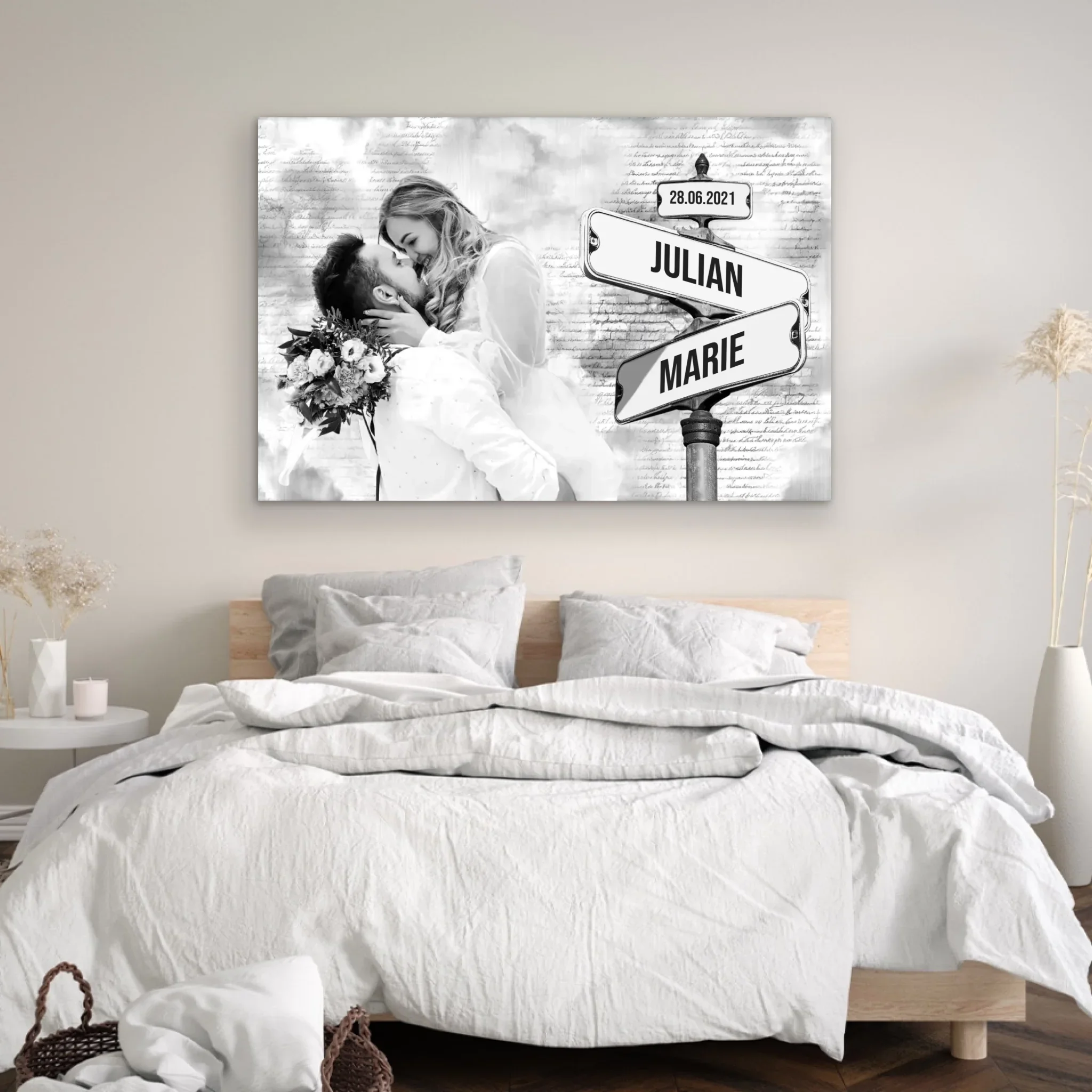 Personalisierte Leinwand "Straßenschild mit eigenem Foto" - Image 4