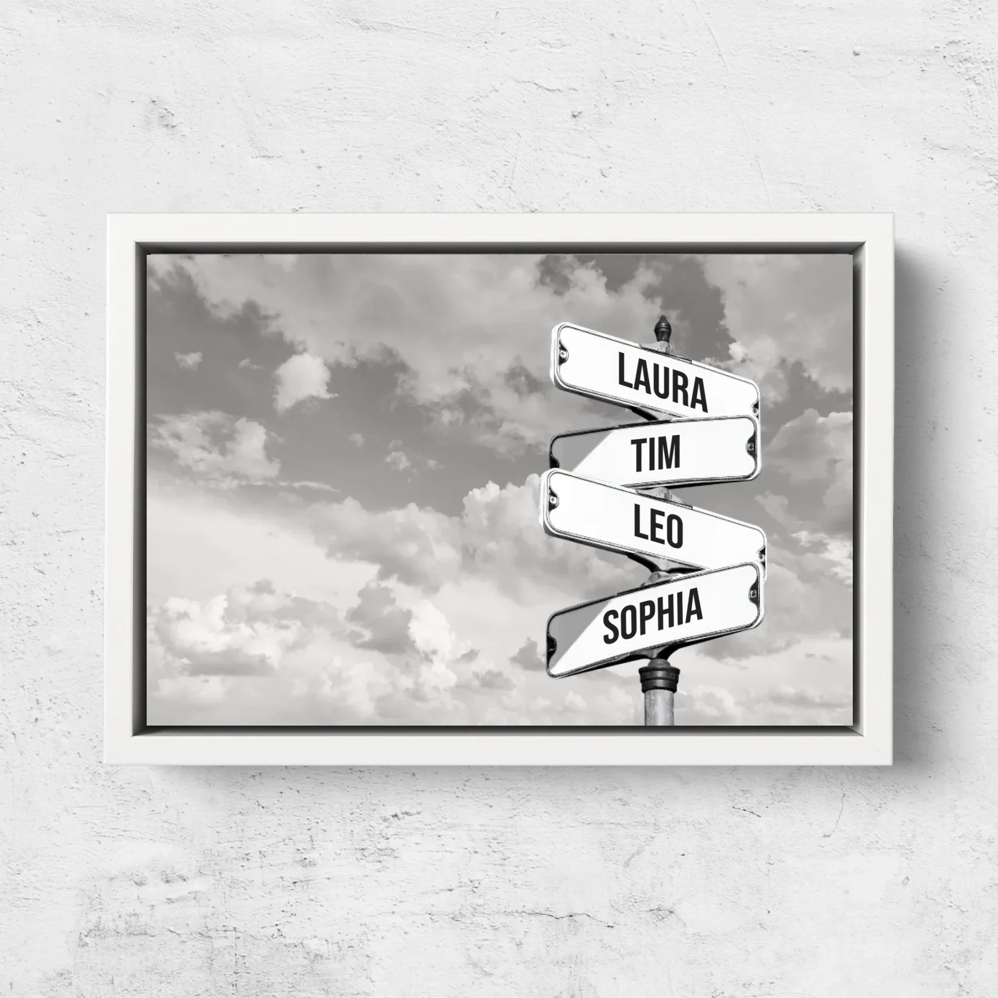 Personalisierte Leinwand "Vintage Straßenschild für Familien - Horizontal" - Image 7