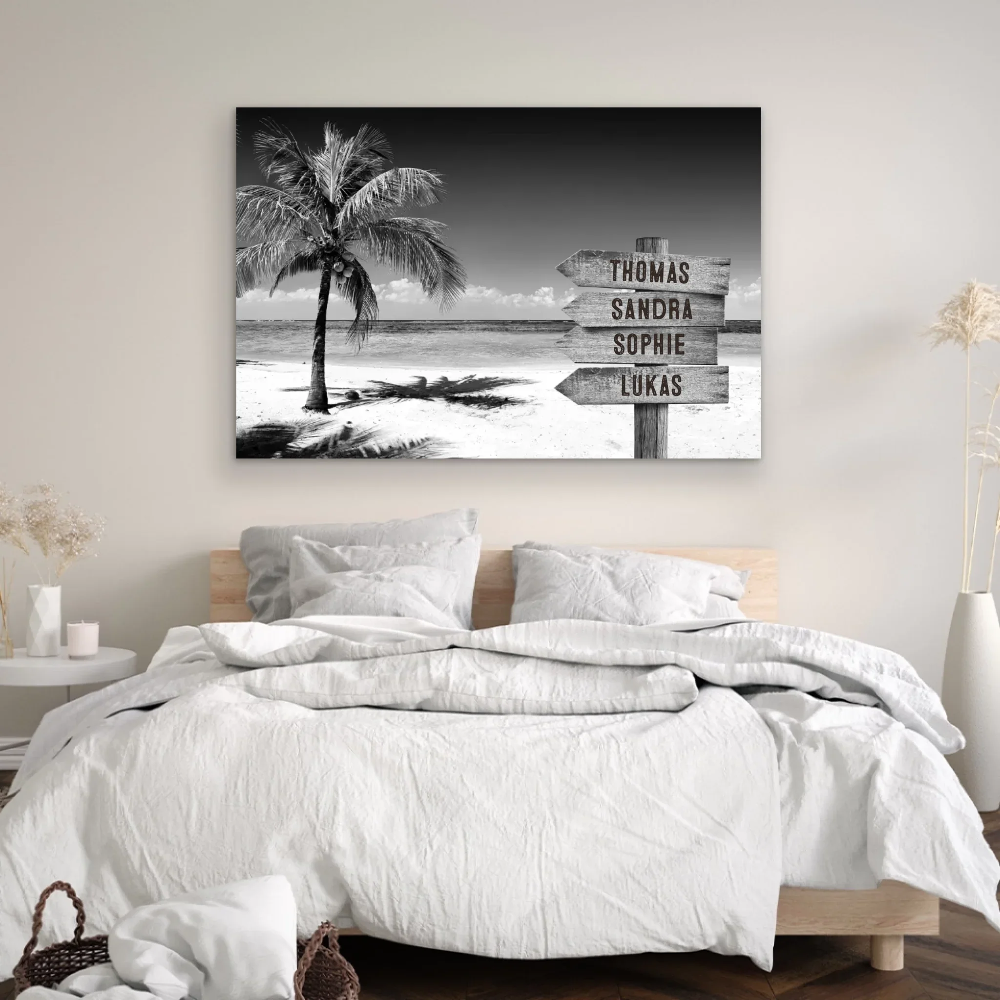 Personalisierte Leinwand "Wegweiser am tropischen Ocean" - Image 4