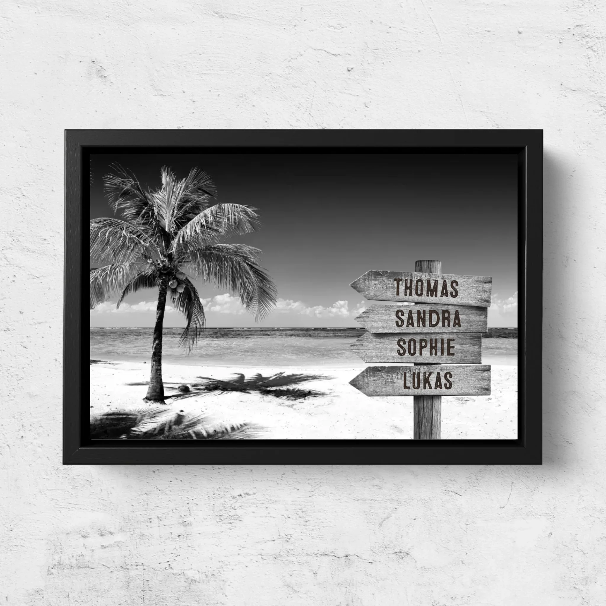 Personalisierte Leinwand "Wegweiser am tropischen Ocean" - Image 5