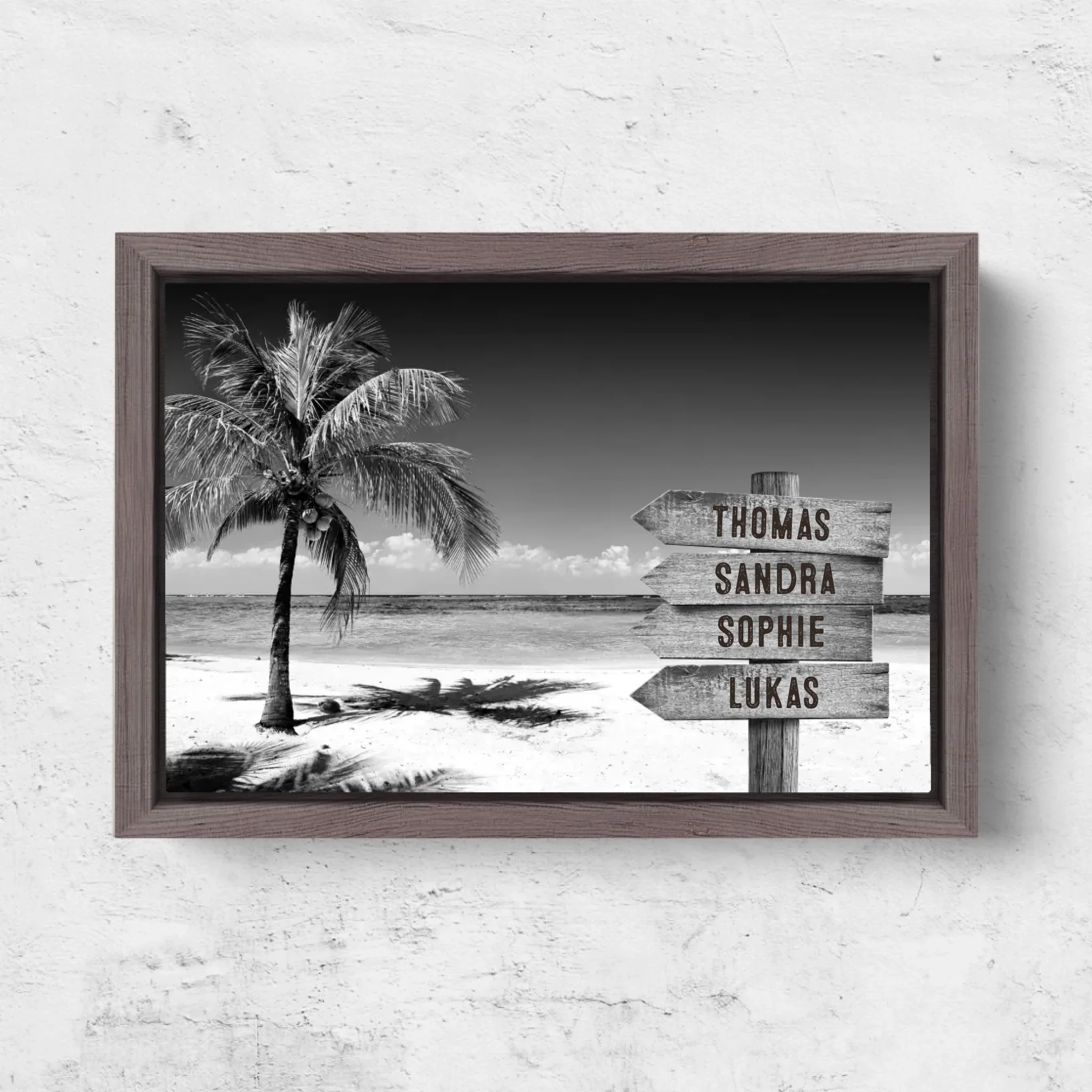 Personalisierte Leinwand "Wegweiser am tropischen Ocean" - Image 6