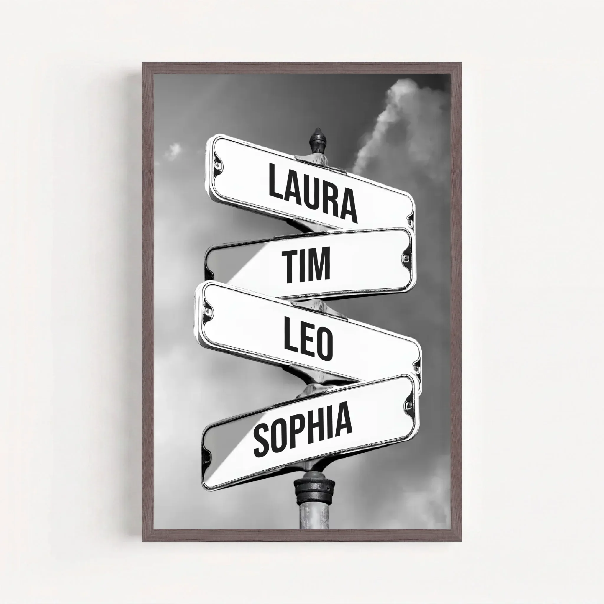 Personalisiertes Poster "Vintage Straßenschild für Familien" - Image 12