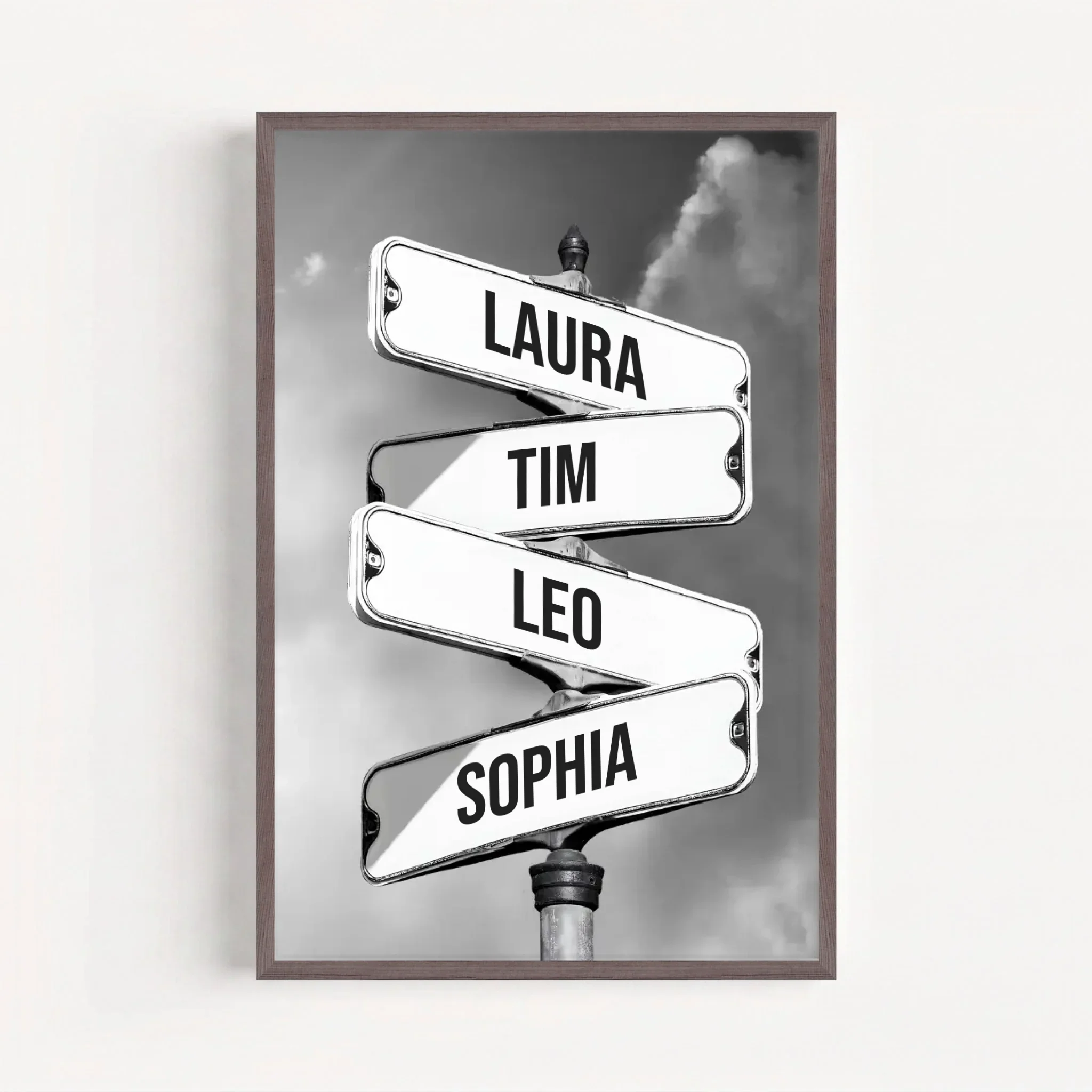 Personalisiertes Poster "Vintage Straßenschild für Familien" - Image 13