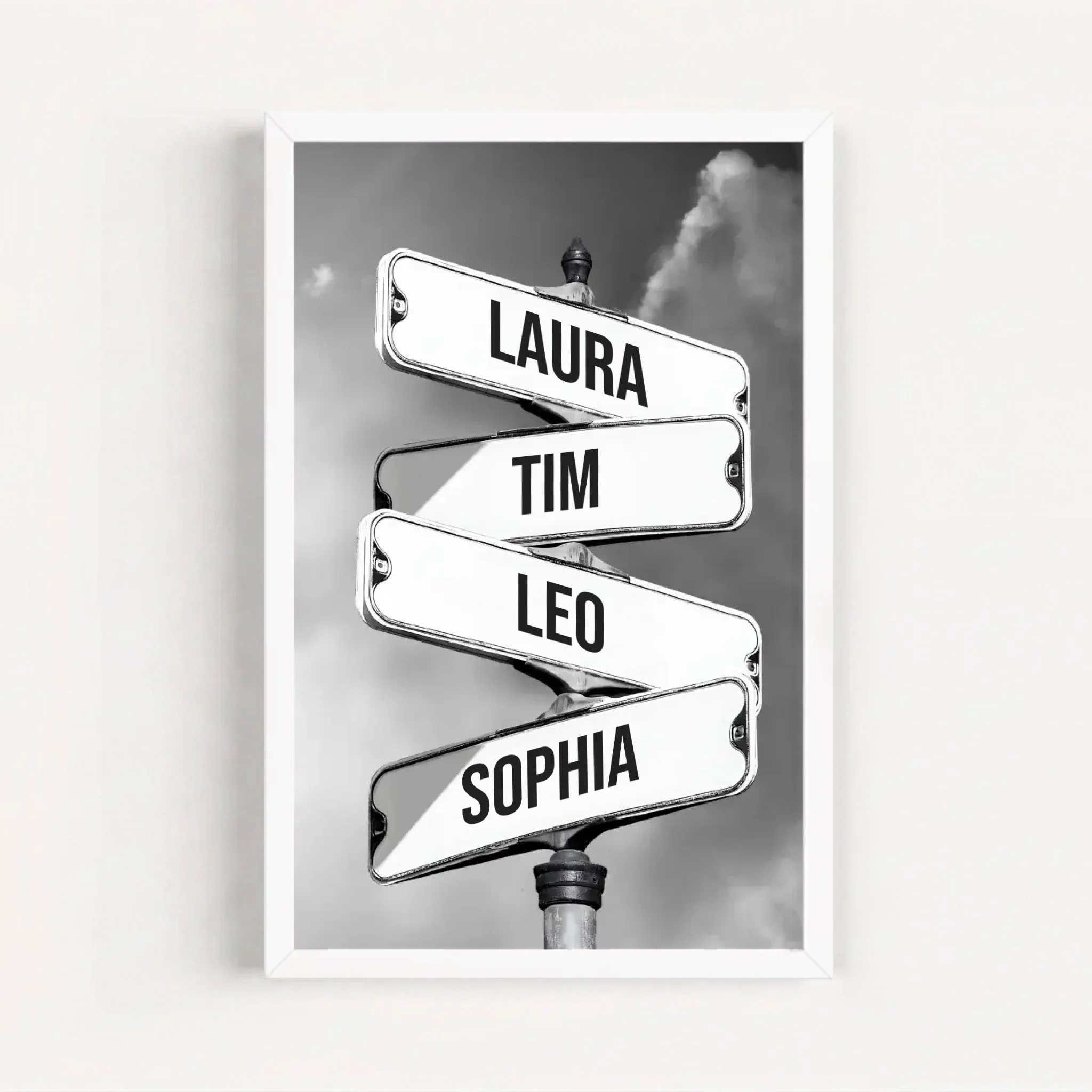 Personalisiertes Poster "Vintage Straßenschild für Familien" - Image 14