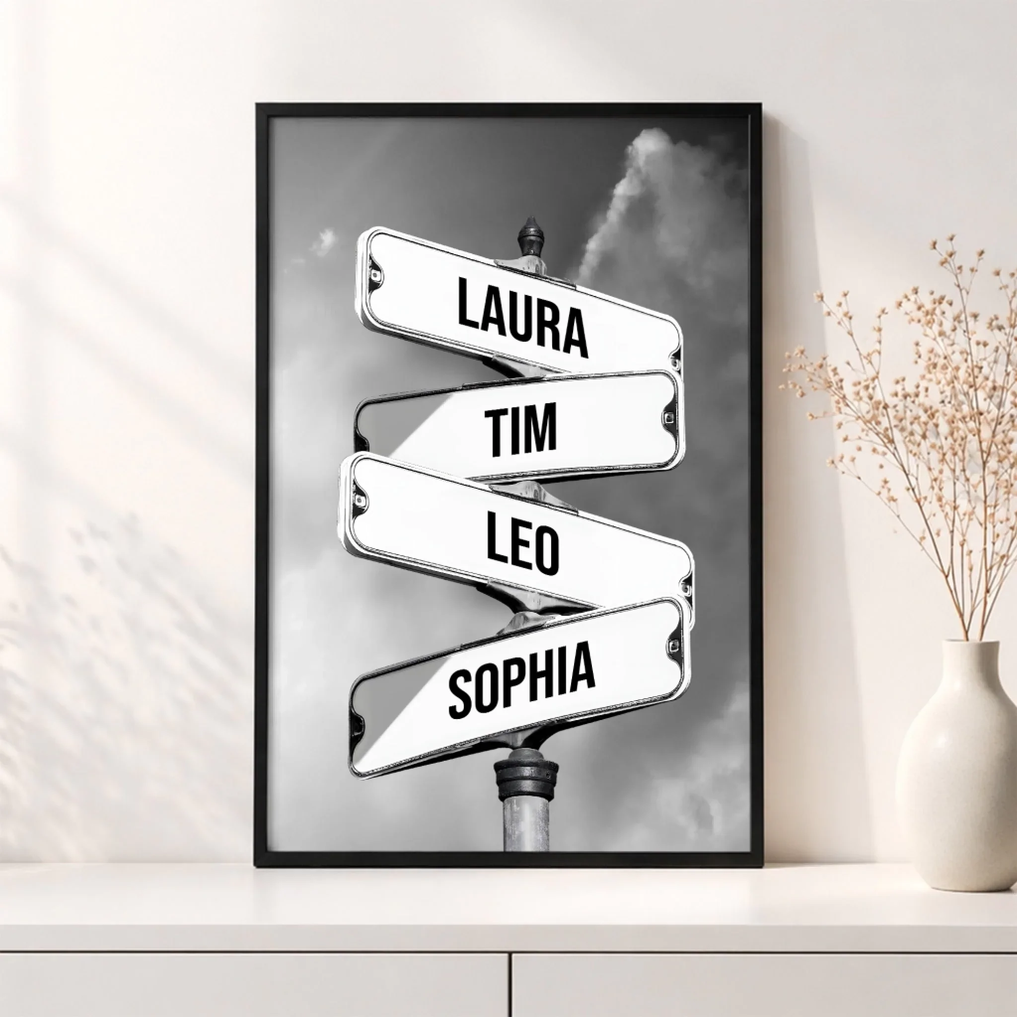 Personalisiertes Poster "Vintage Straßenschild für Familien" - Image 3