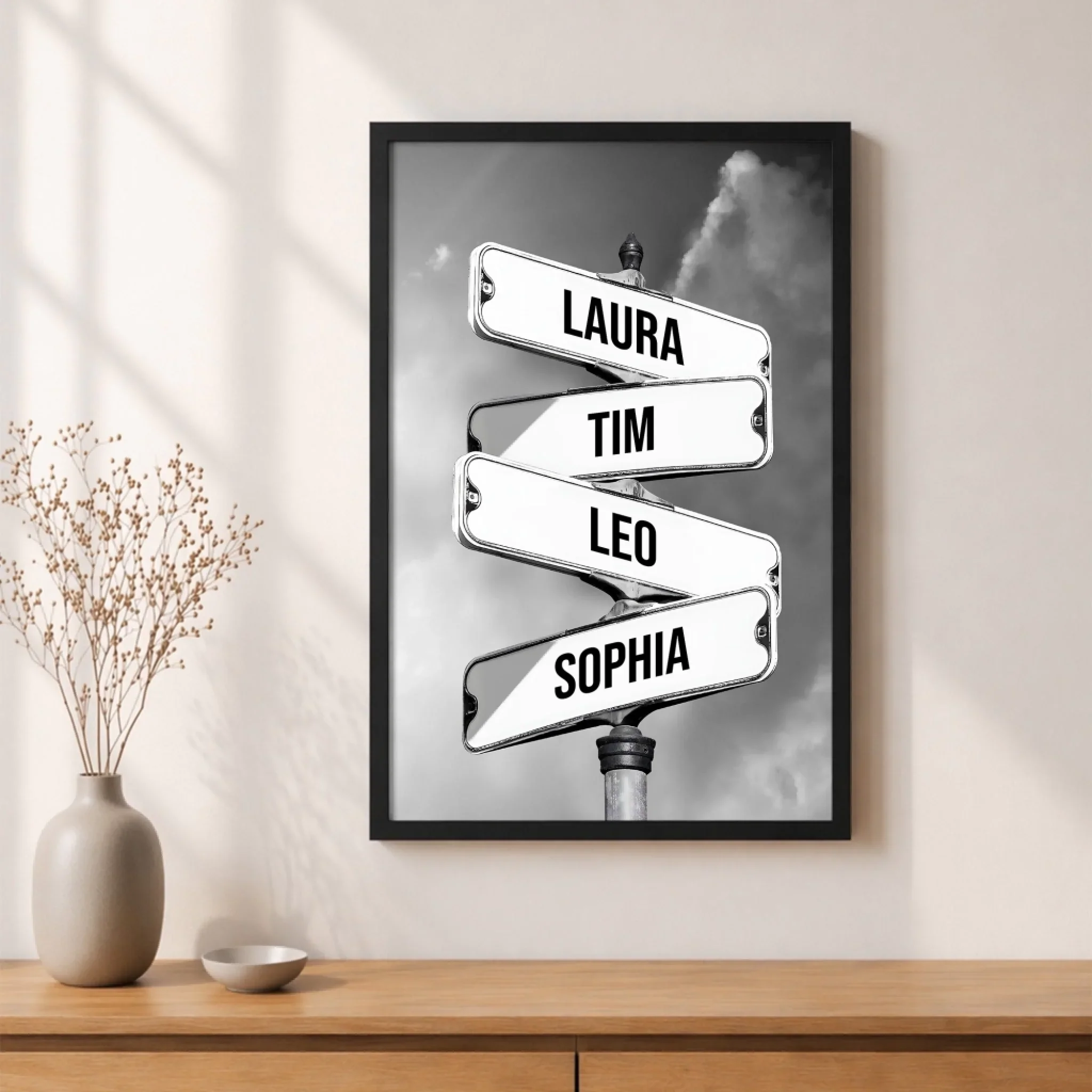 Personalisiertes Poster "Vintage Straßenschild für Familien" - Image 5