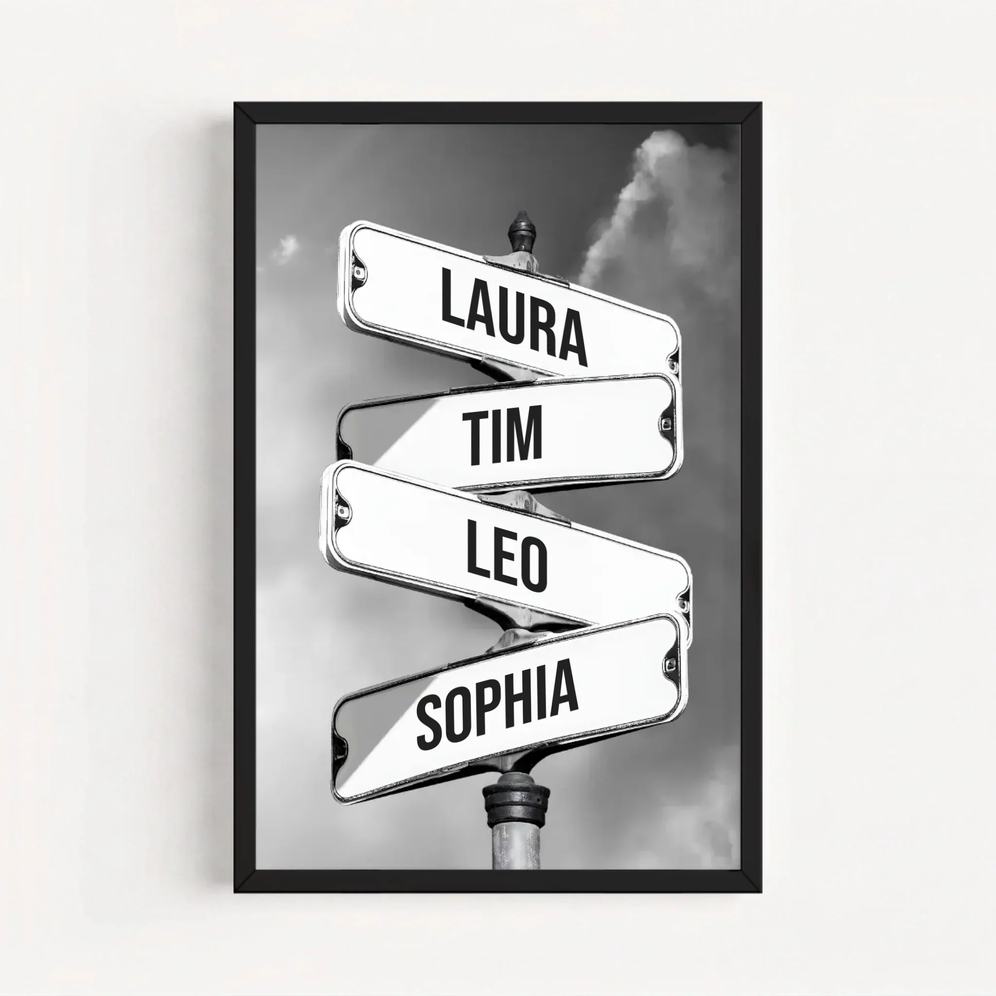 Personalisiertes Poster "Vintage Straßenschild für Familien" - Image 7