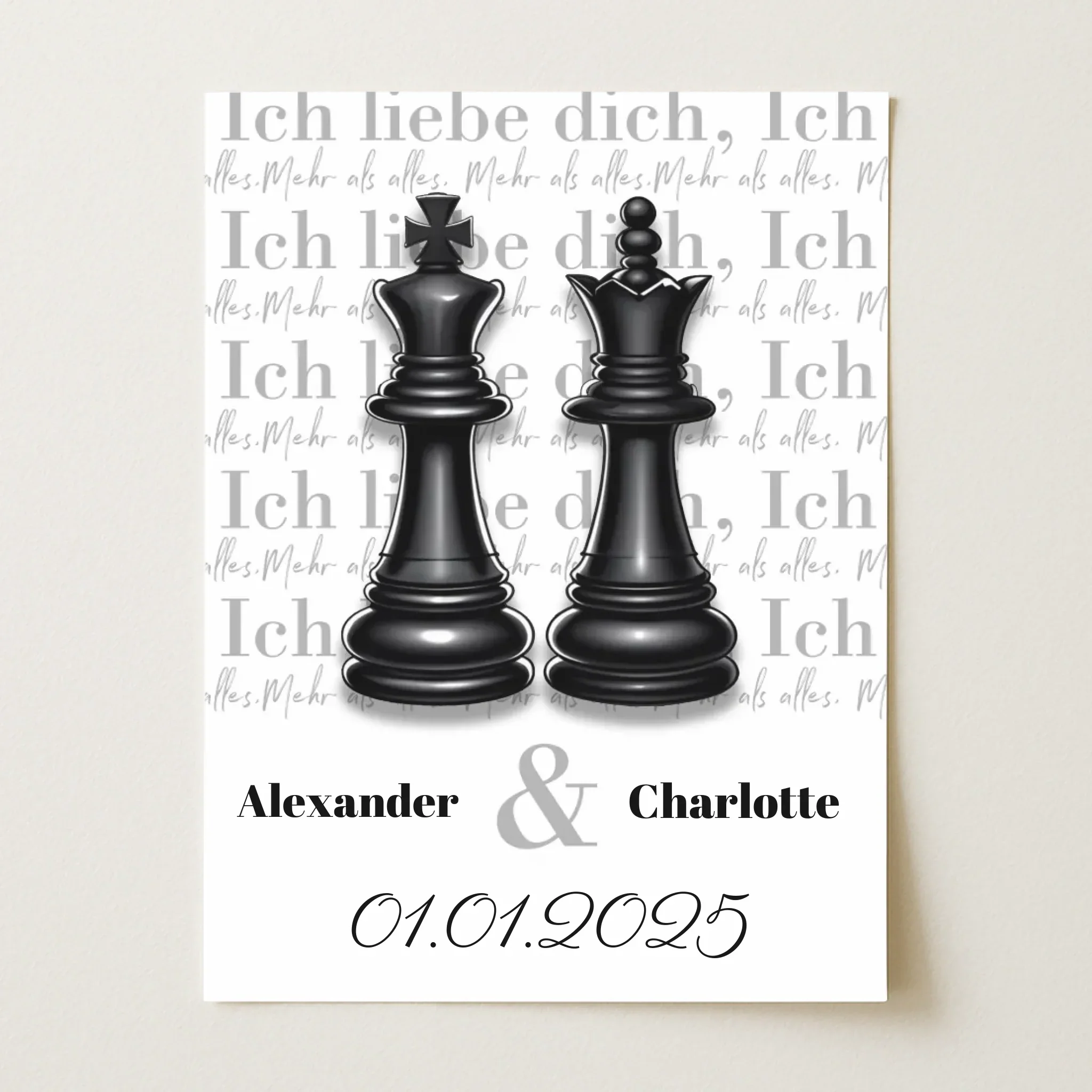 Personalisiertes Poster "Die Dame und der König" - Image 2