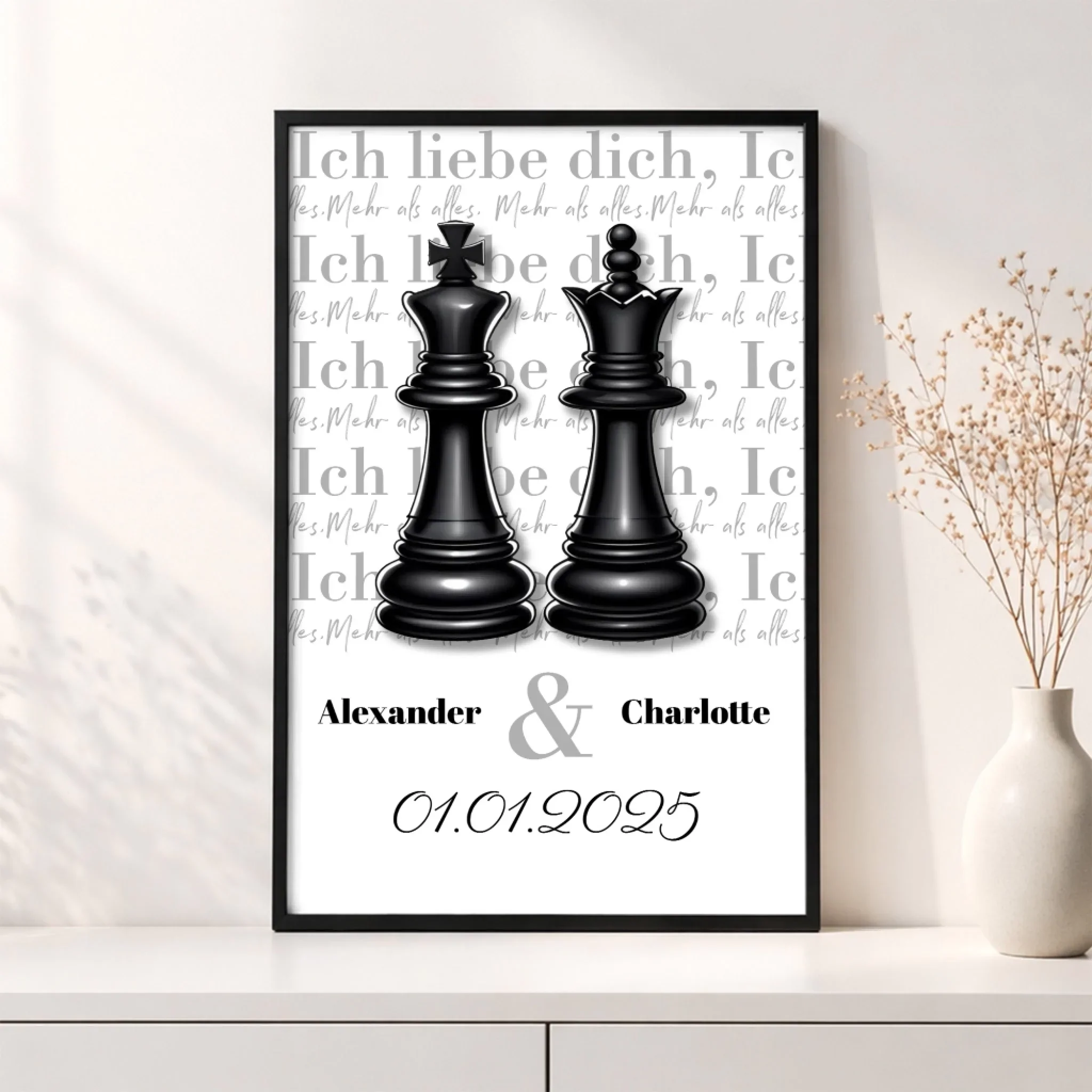 Personalisiertes Poster "Die Dame und der König" - Image 3