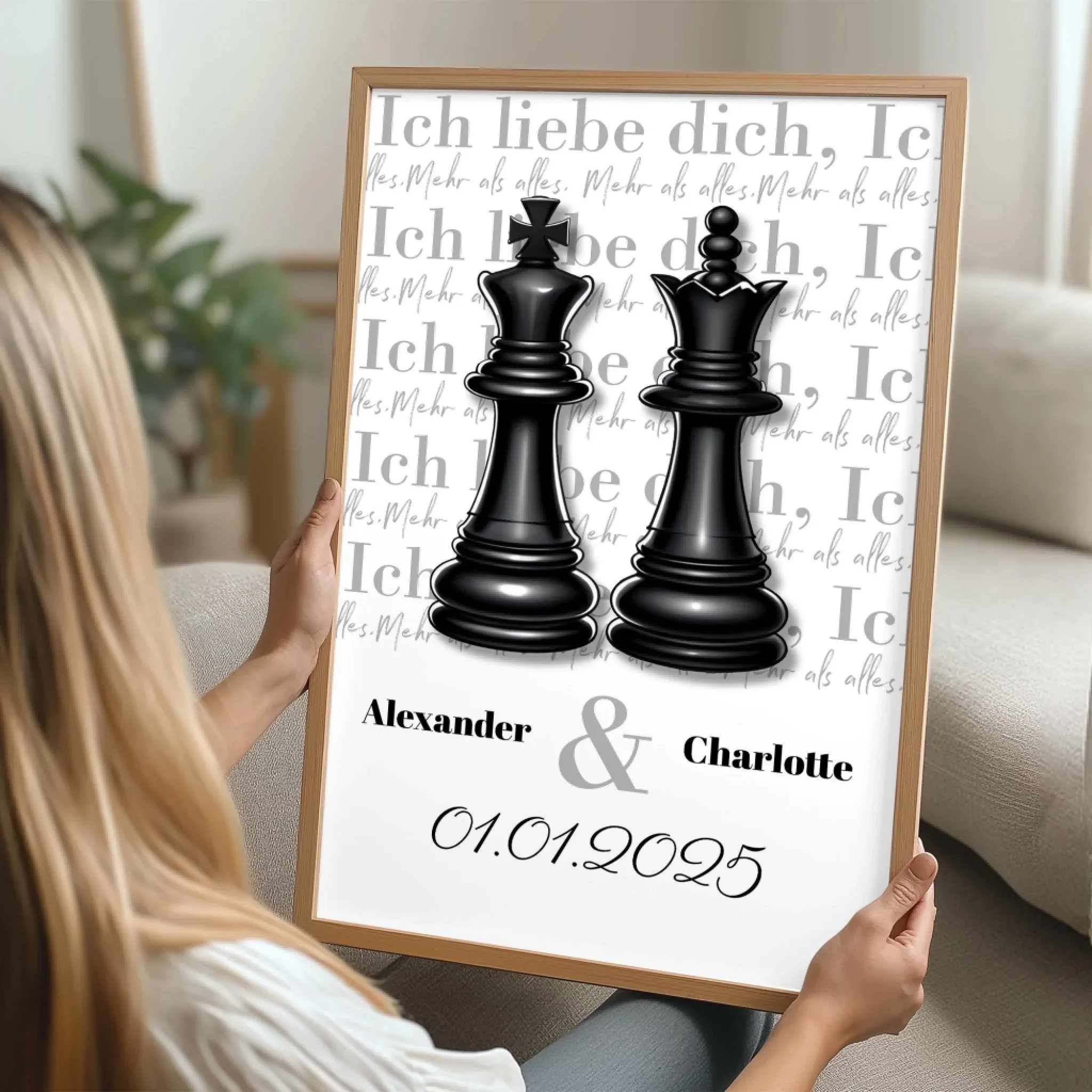 Personalisiertes Poster "Die Dame und der König" - Image 4