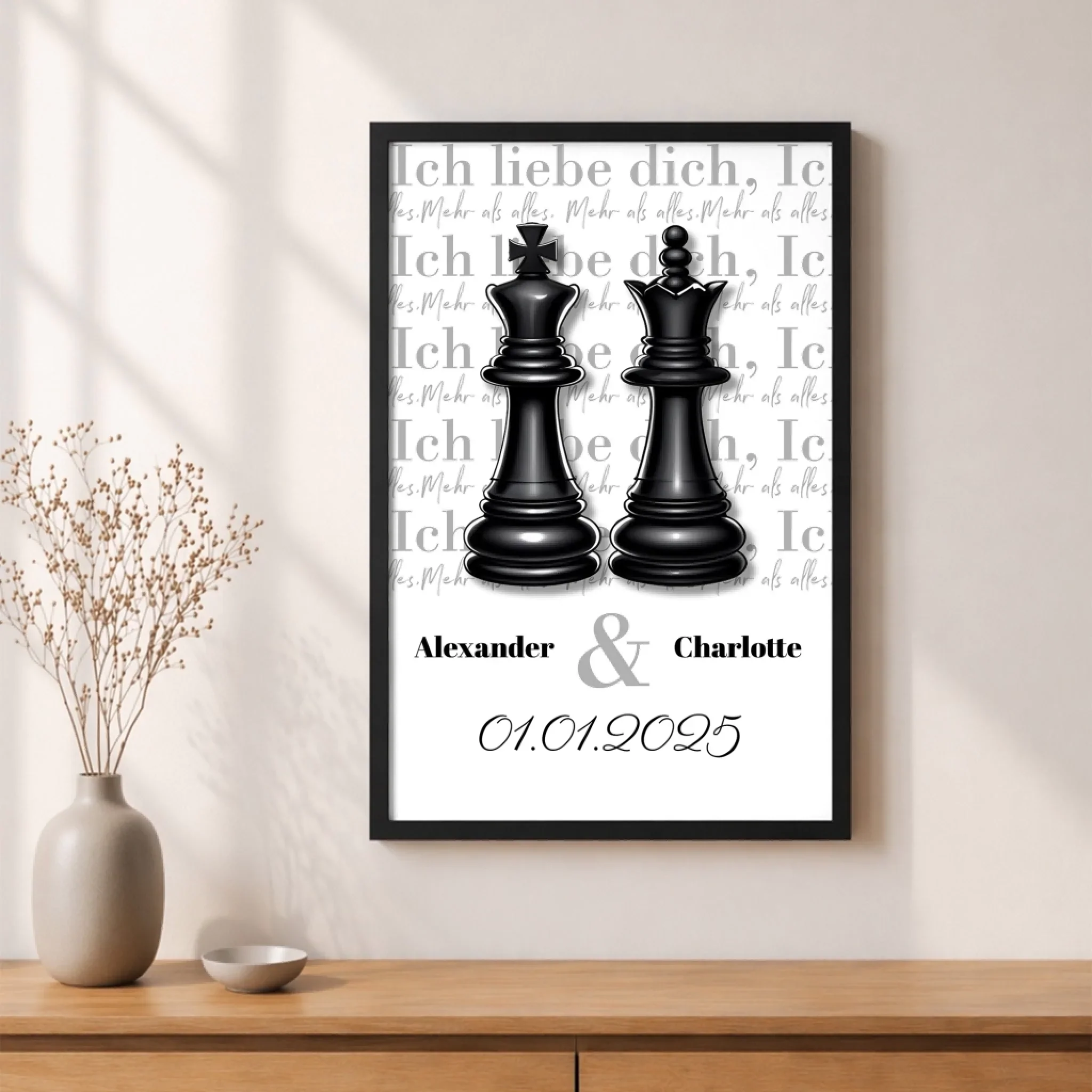 Personalisiertes Poster "Die Dame und der König" - Image 5