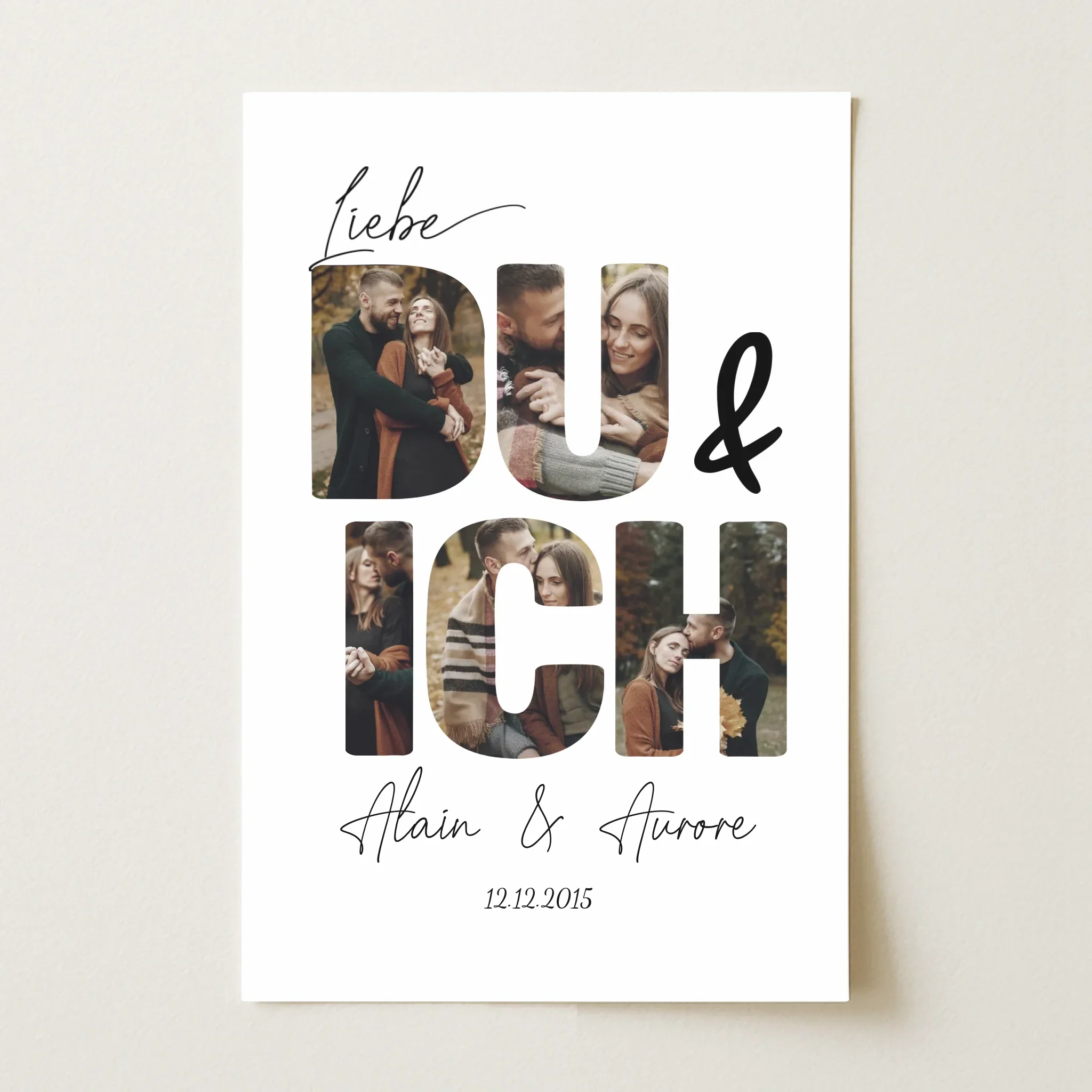 Personalisiertes Poster "Du und ich"