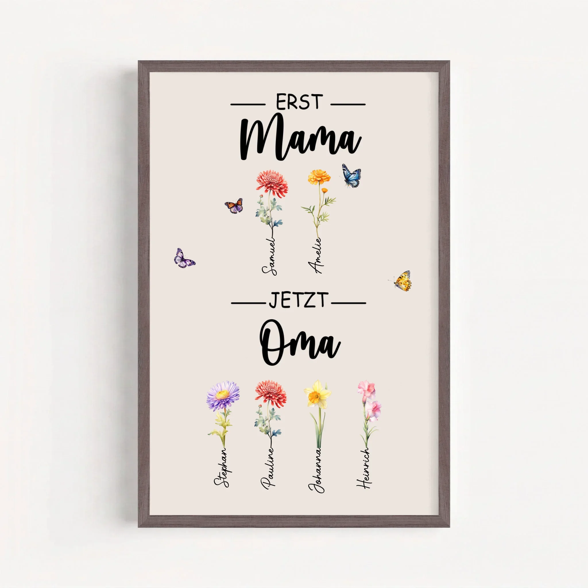 Personalisiertes Poster "Erst Mama, jetzt Oma" - Image 12