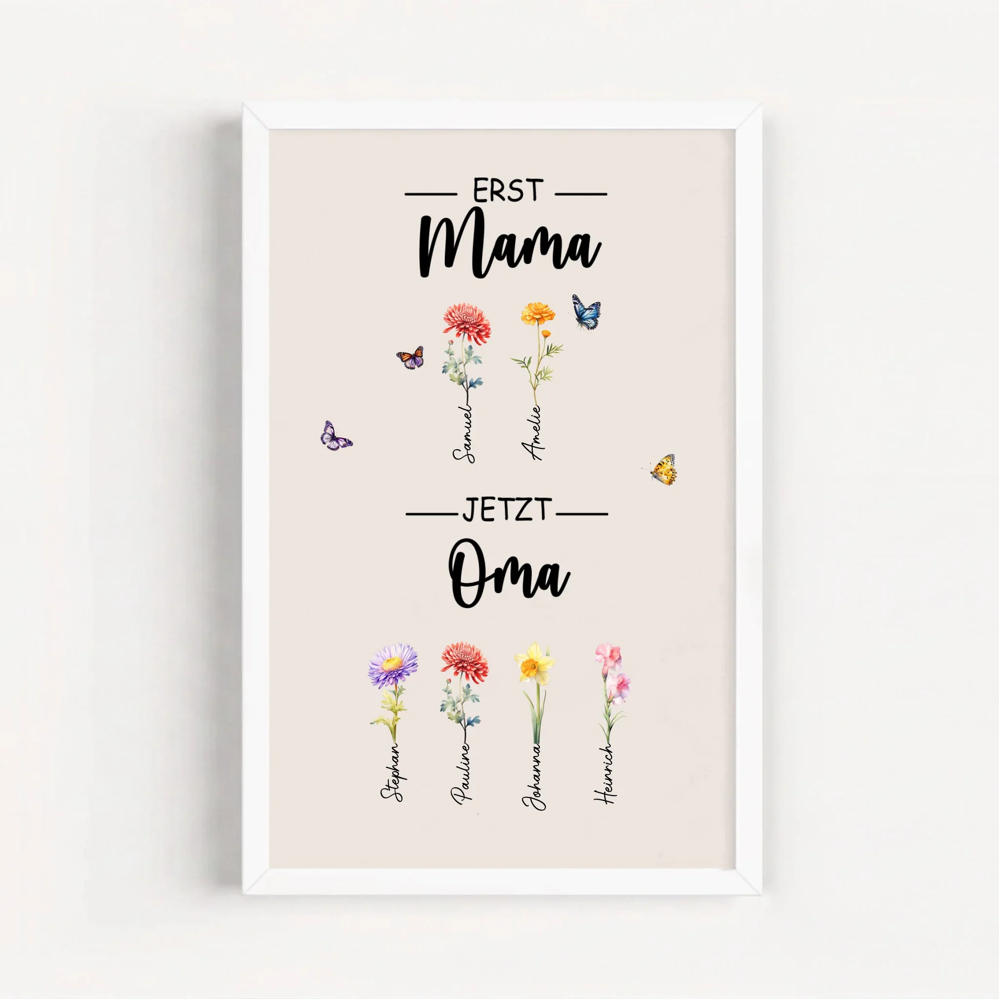 Personalisiertes Poster "Erst Mama, jetzt Oma" - Image 14