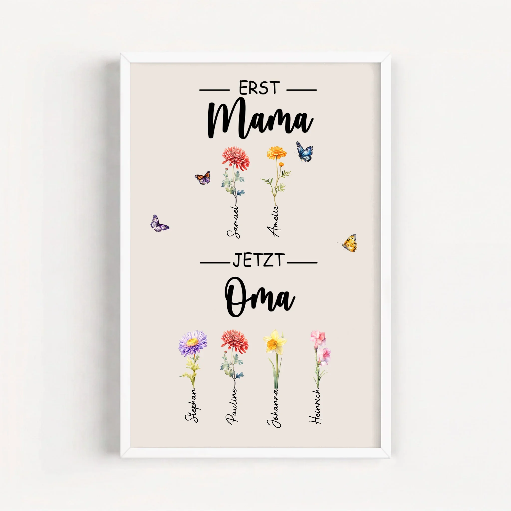 Personalisiertes Poster "Erst Mama, jetzt Oma" - Image 16