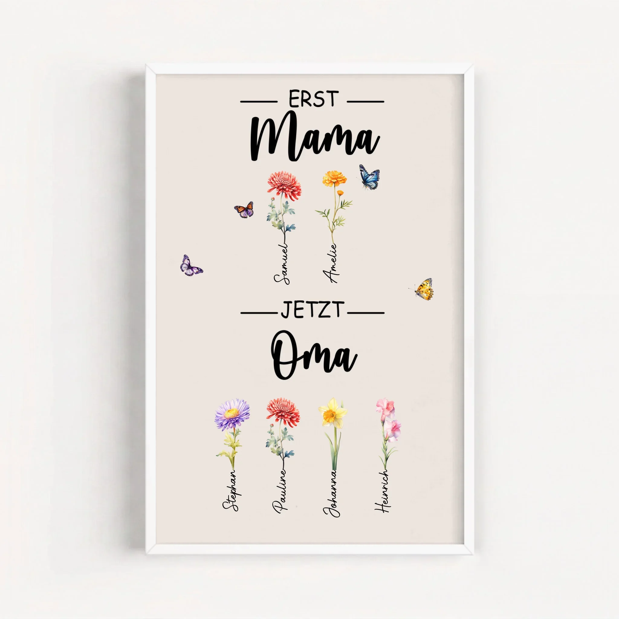 Personalisiertes Poster "Erst Mama, jetzt Oma" - Image 17