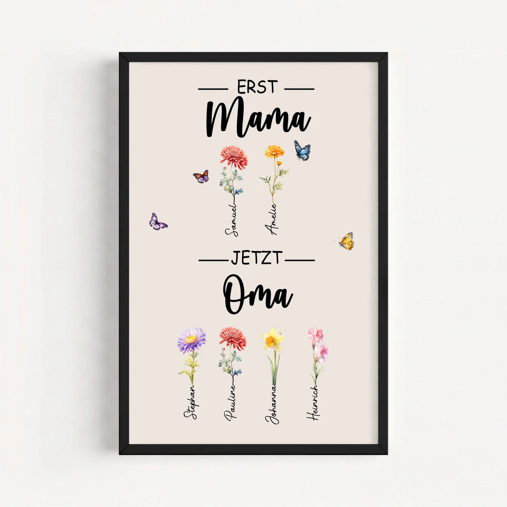 Personalisiertes Poster "Erst Mama, jetzt Oma" - Image 8