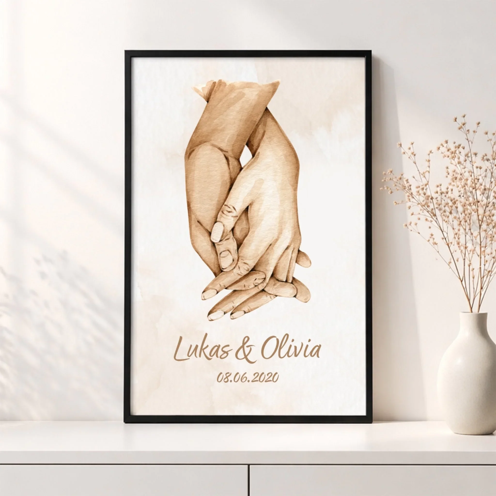 Personalisiertes Poster "Hand in Hand" - Image 3