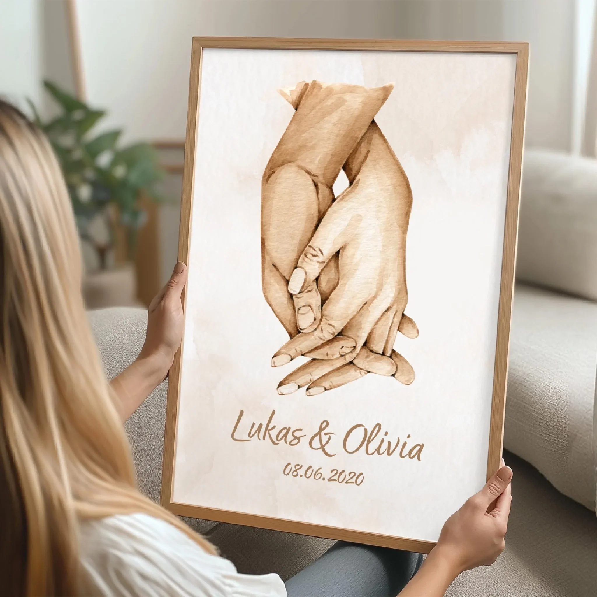 Personalisiertes Poster "Hand in Hand" - Image 4