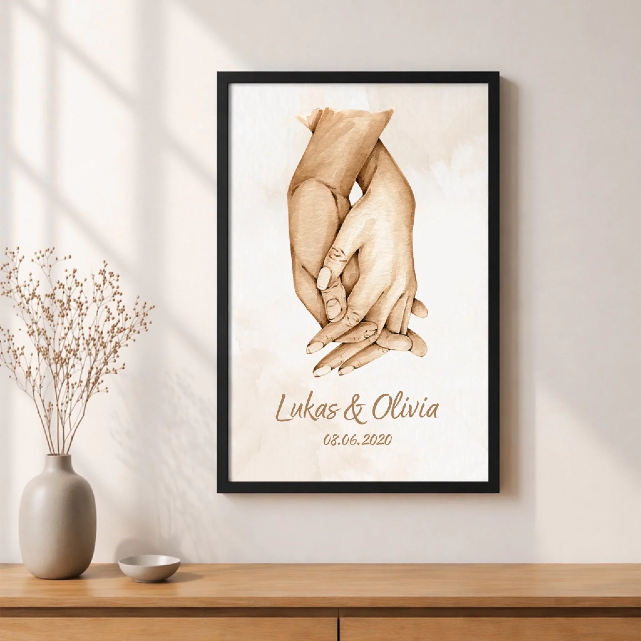 Personalisiertes Poster "Hand in Hand" - Image 5
