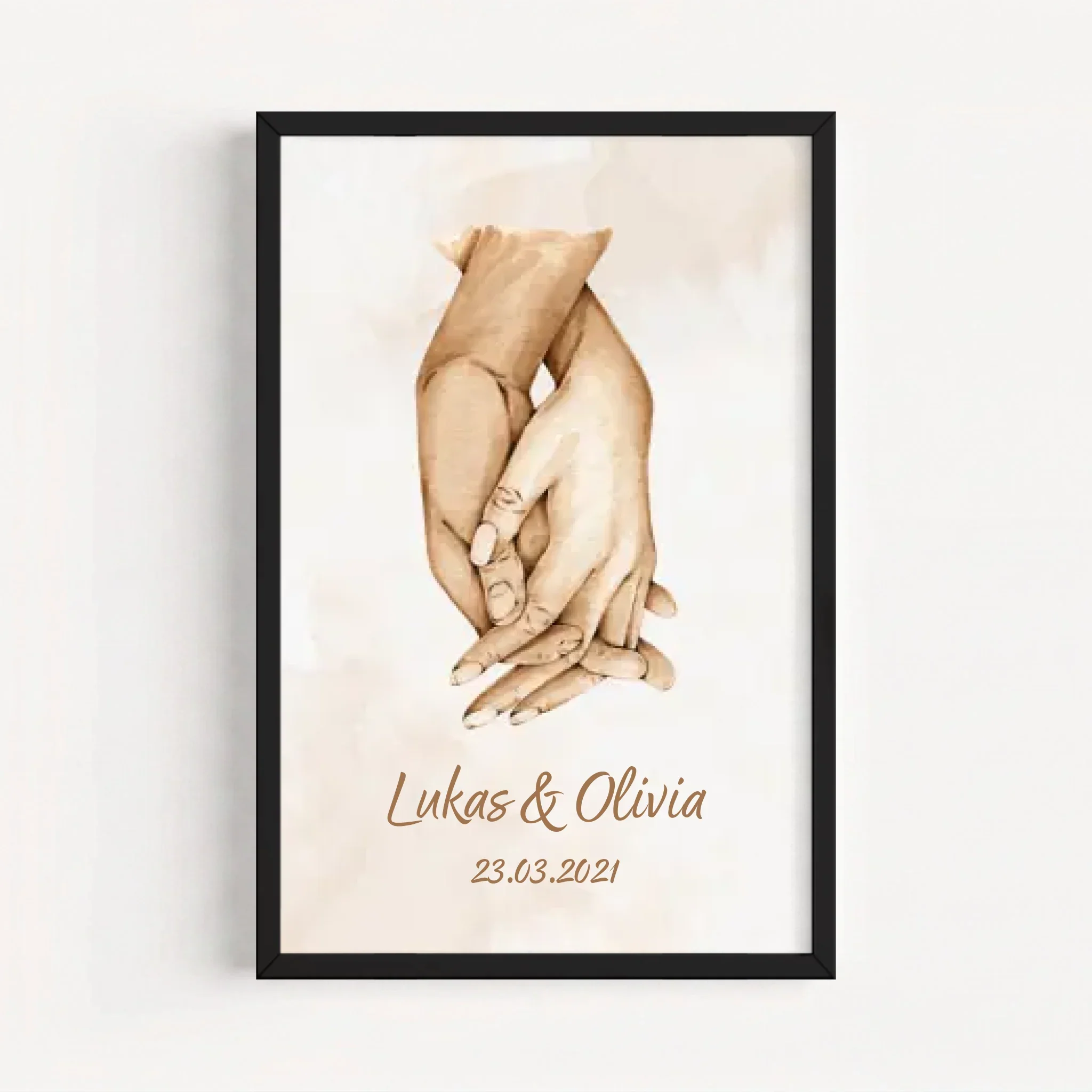 Personalisiertes Poster "Hand in Hand" - Image 7