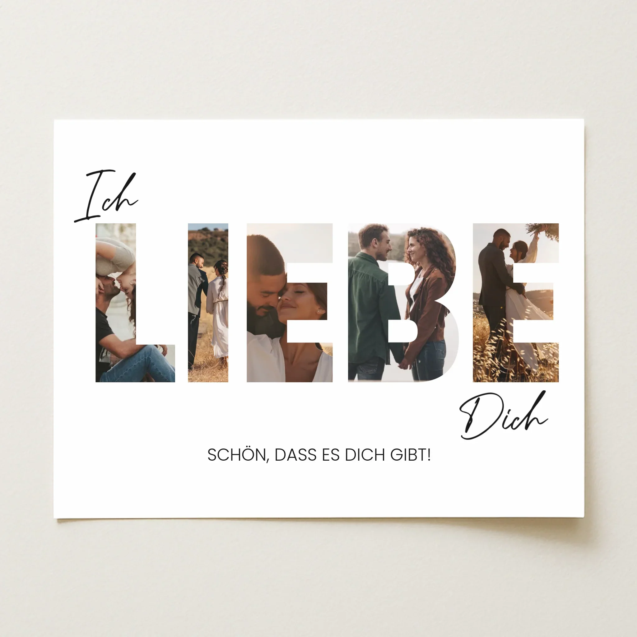 Personalisiertes Poster "Ich liebe dich - Mit Fotos" - Image 2