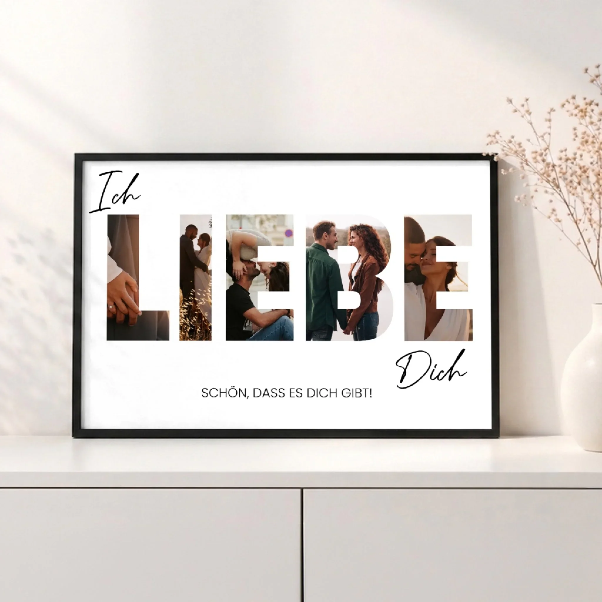 Personalisiertes Poster "Ich liebe dich - Mit Fotos" - Image 3