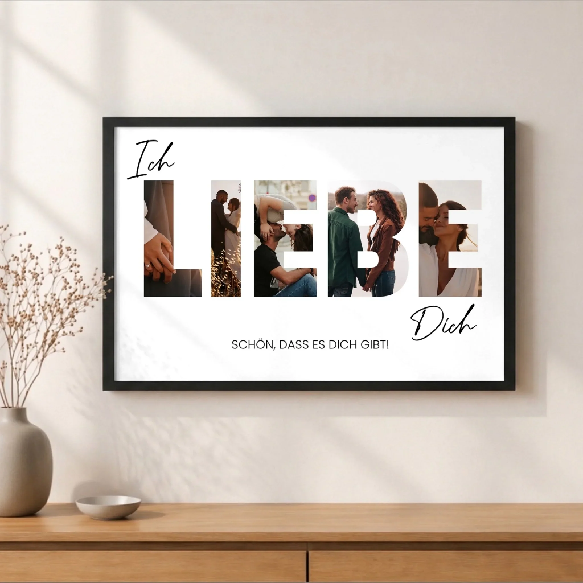 Personalisiertes Poster "Ich liebe dich - Mit Fotos" - Image 5