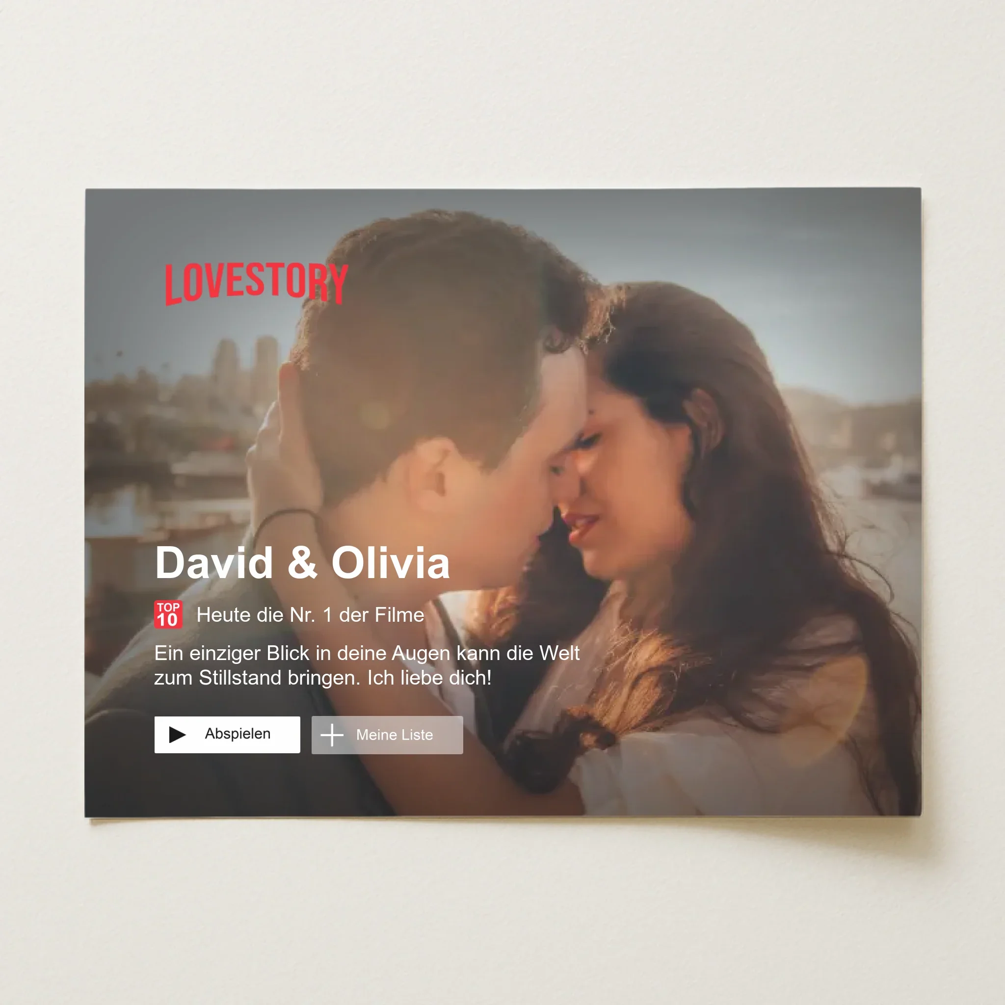 Personalisiertes Poster "Lovestory" - Image 2