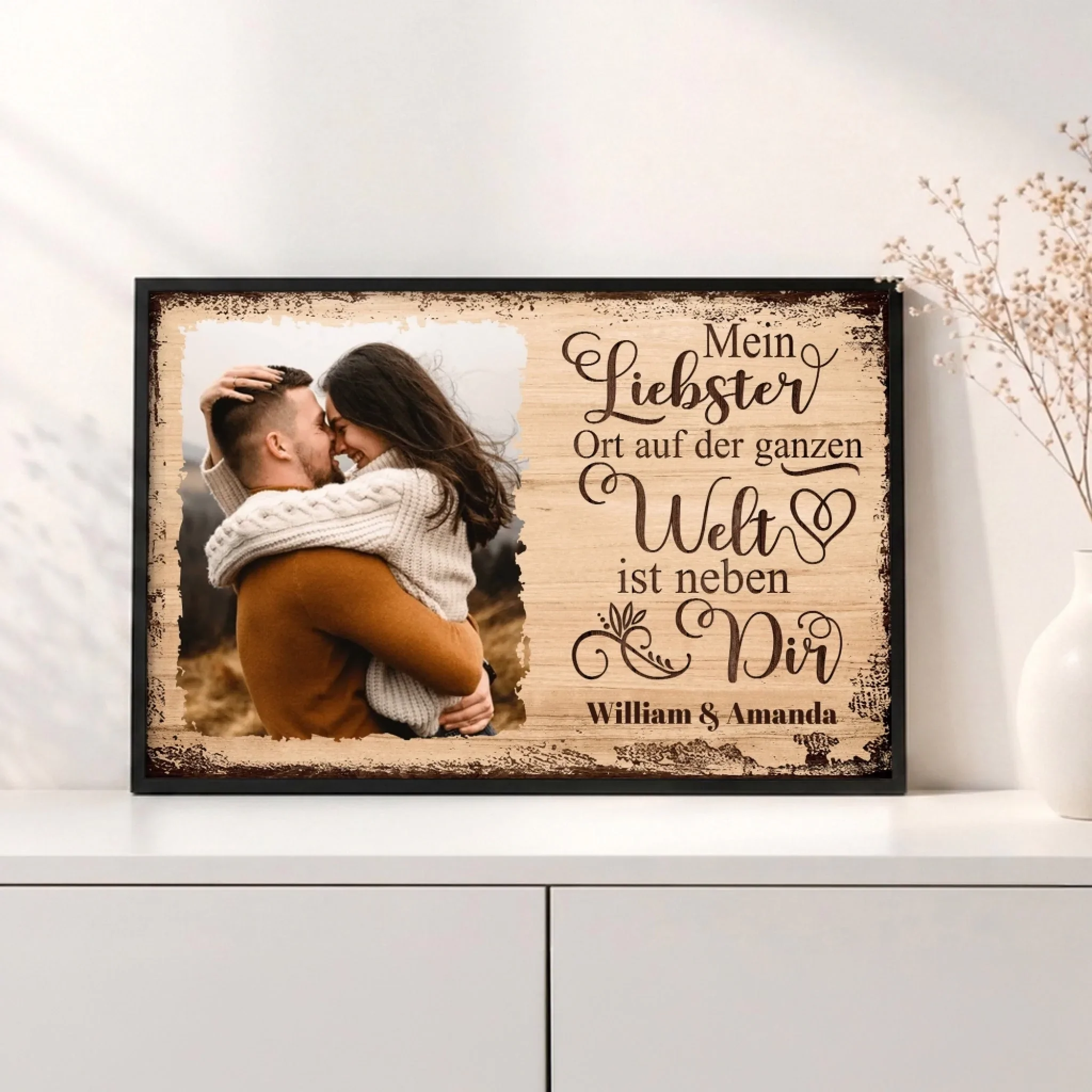 Personalisiertes Poster "Mein Lieblingsort ist neben dir mit Bild" - Image 3