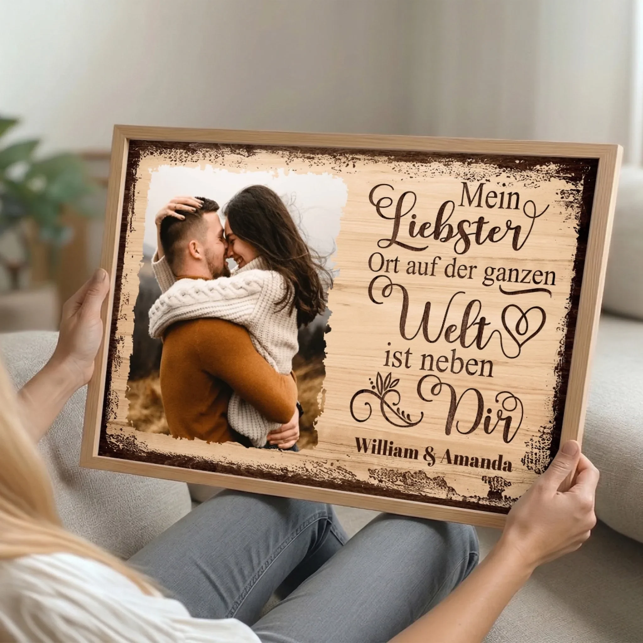 Personalisiertes Poster "Mein Lieblingsort ist neben dir mit Bild" - Image 4