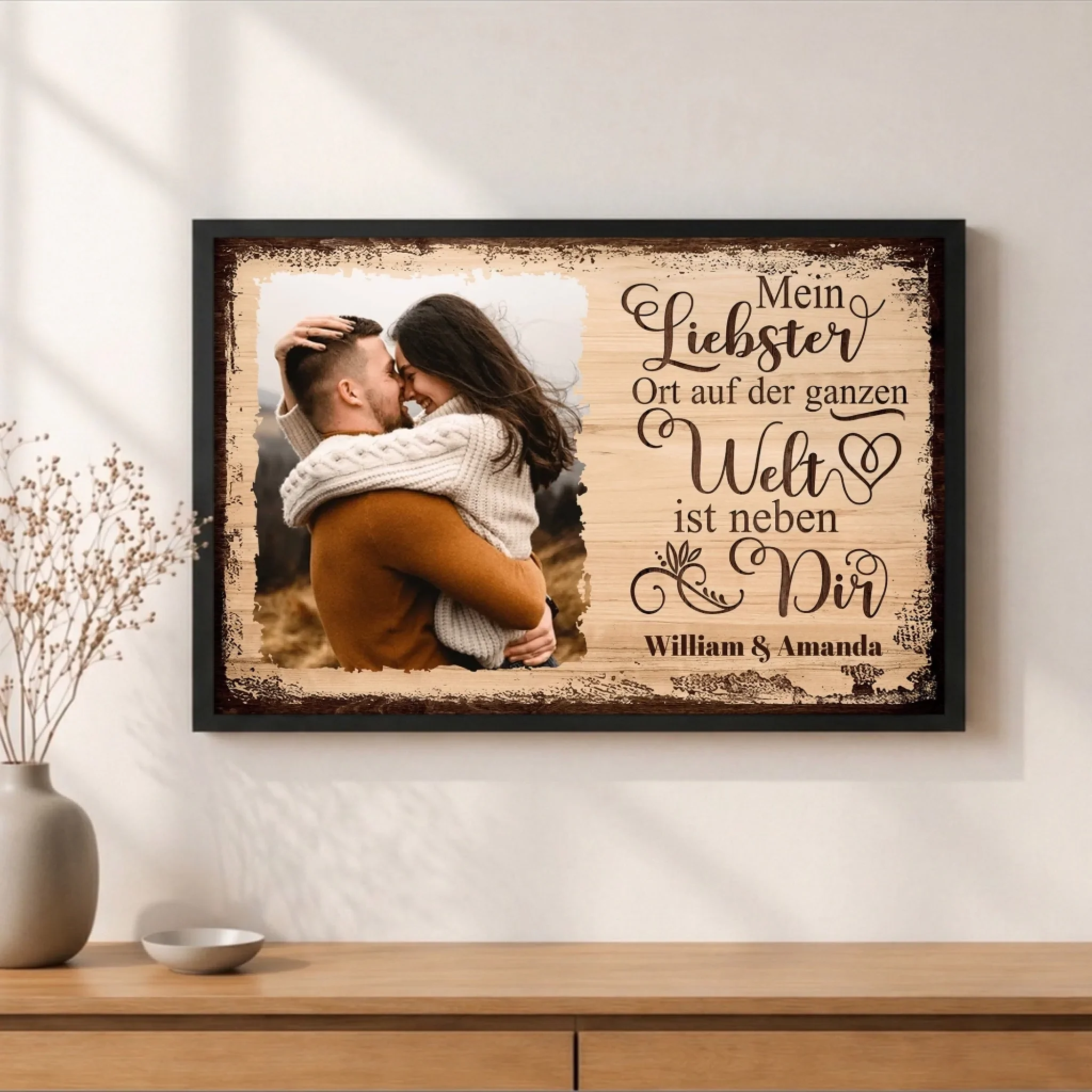 Personalisiertes Poster "Mein Lieblingsort ist neben dir mit Bild" - Image 5