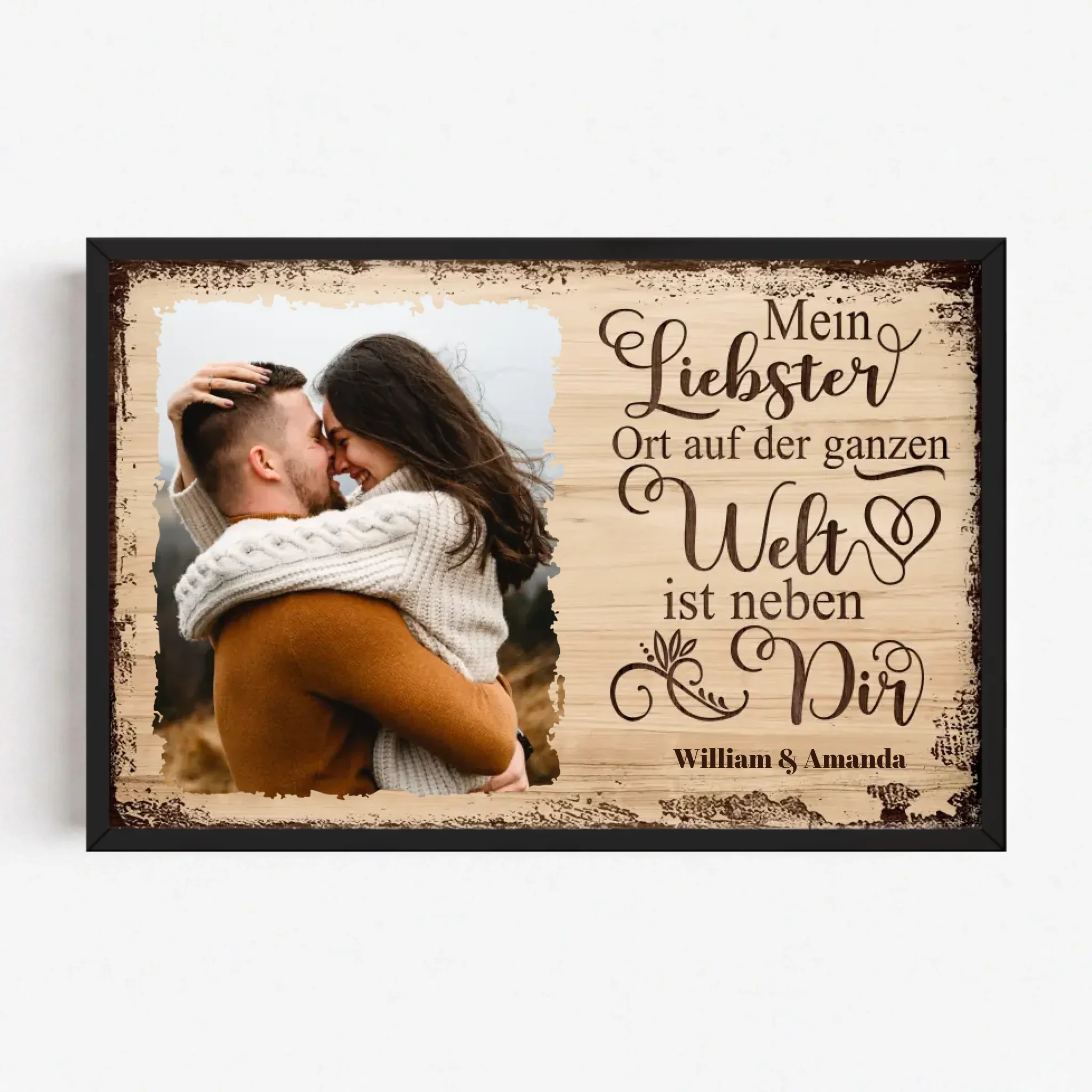 Personalisiertes Poster "Mein Lieblingsort ist neben dir mit Bild" - Image 8